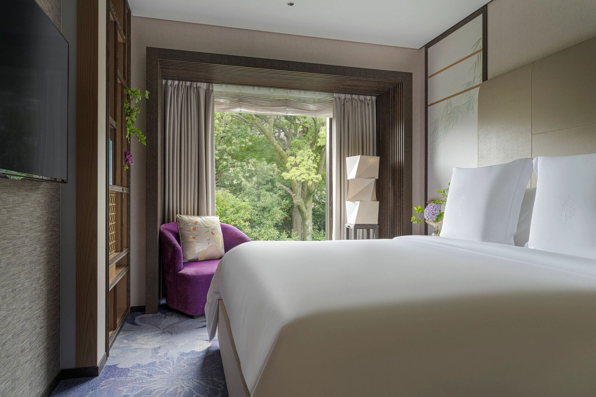 One Bedroom Heritage Garden Suite cama king-size – decoracao moderna – suite ampla