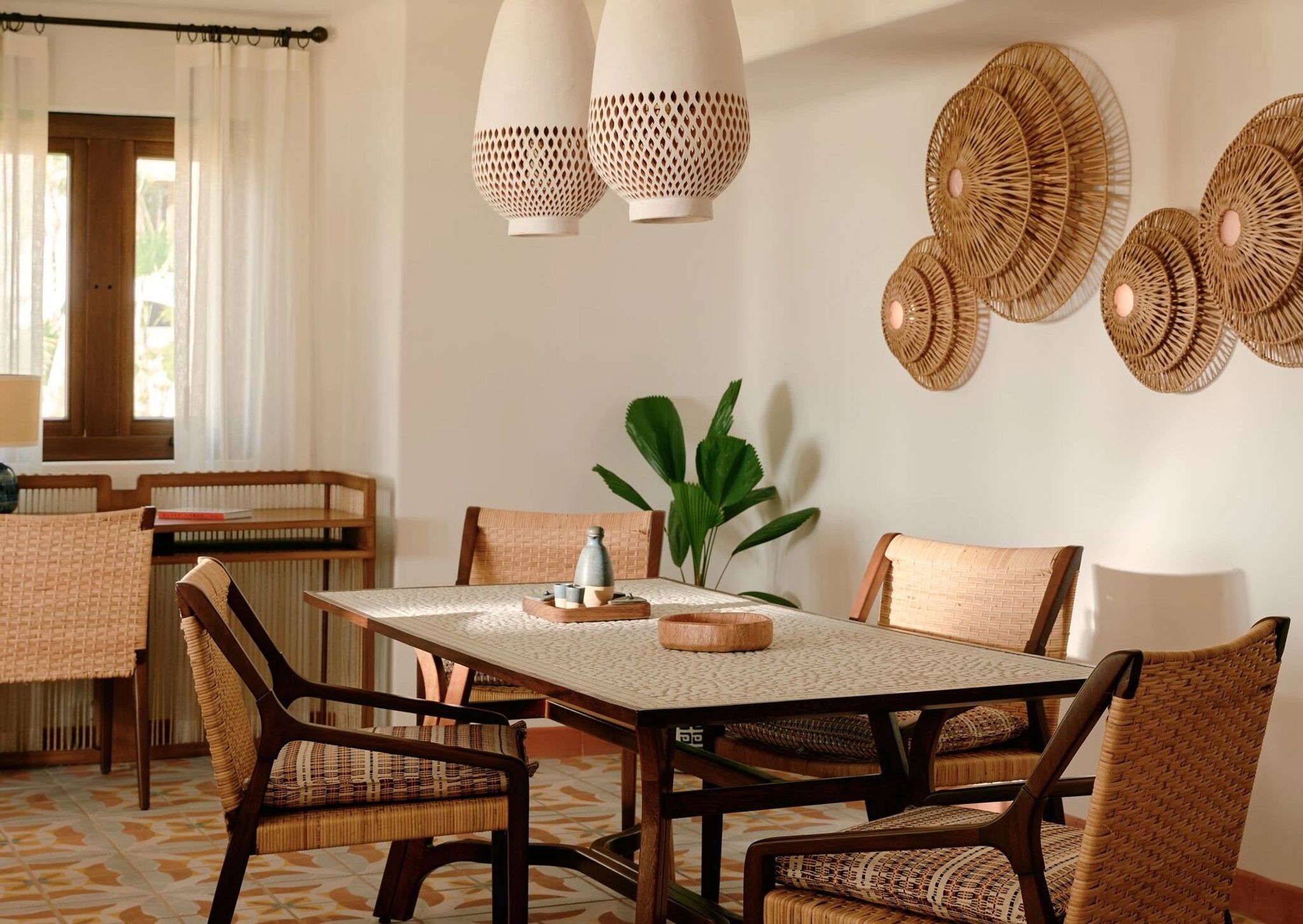 Ocean View Master Suite mesa de jantar – jantar na suite – design de luxo