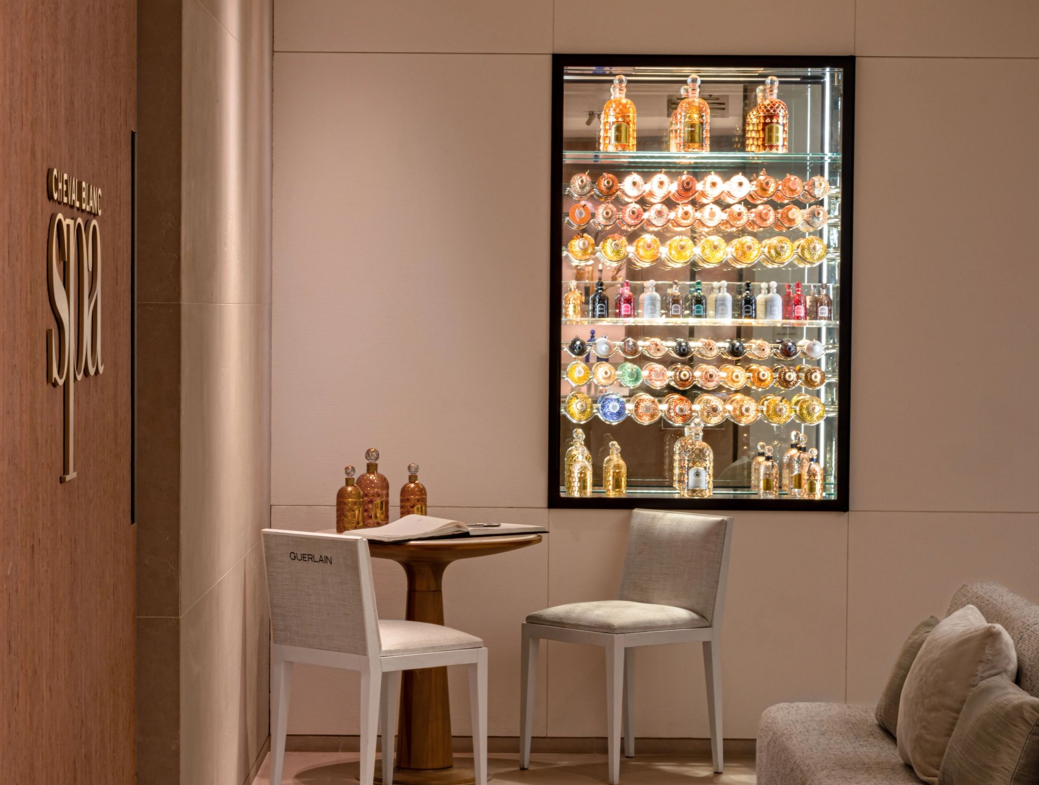 Cheval Blanc Spa spa de luxo – lobby do spa – sala de estar - bem estar