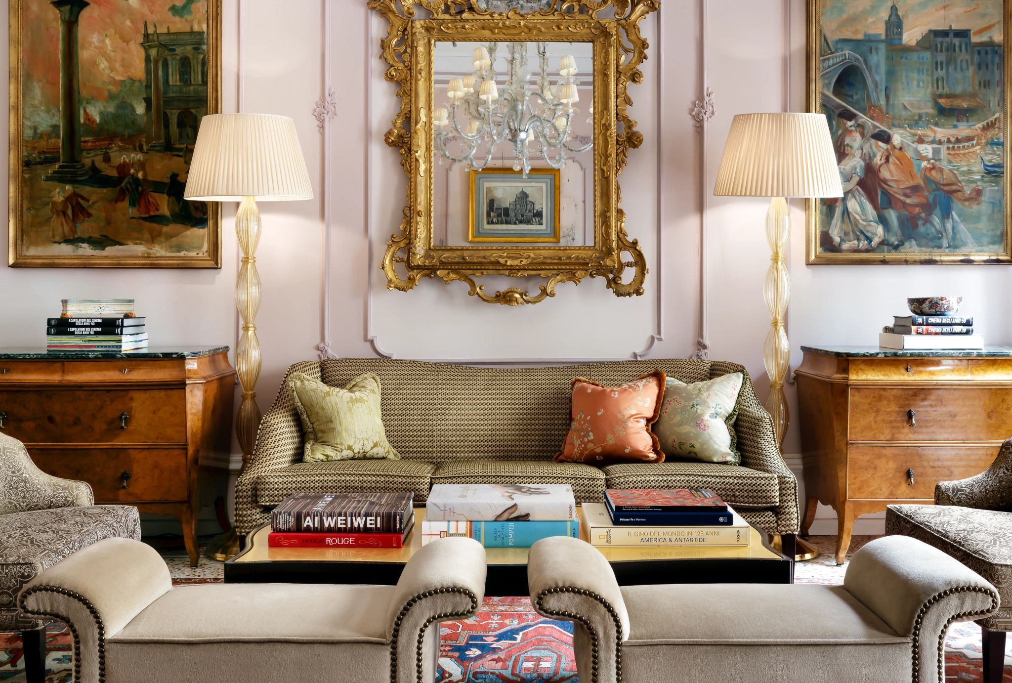 sala da suite - sofa de luxo - decoracao de veneza