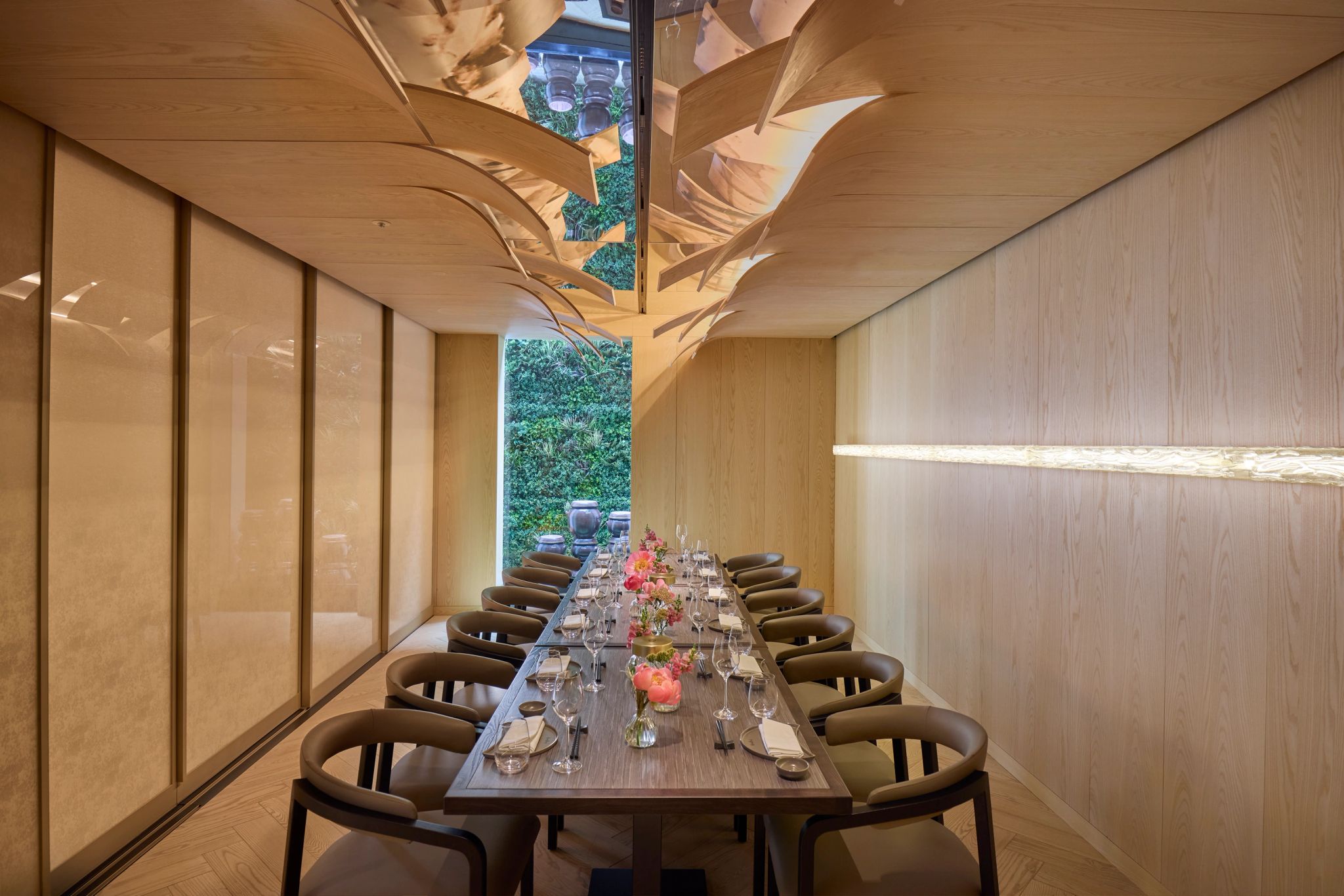 jantar privativo – design de luxo – arquitetura moderna – jantar exclusivo