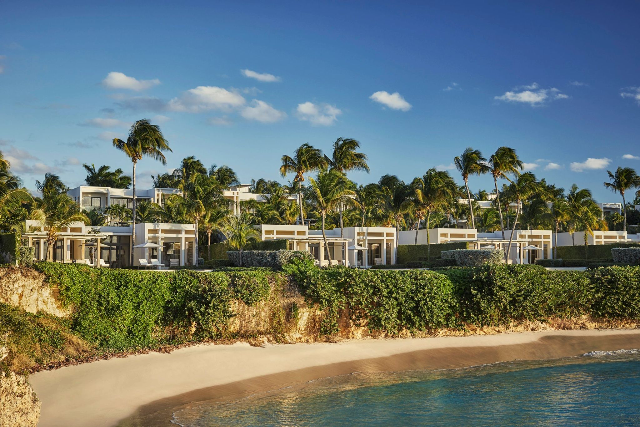 Four Seasons Resort And Residences Anguilla arquitetura moderna – vista mar – vilas privativas - hotel beira mar