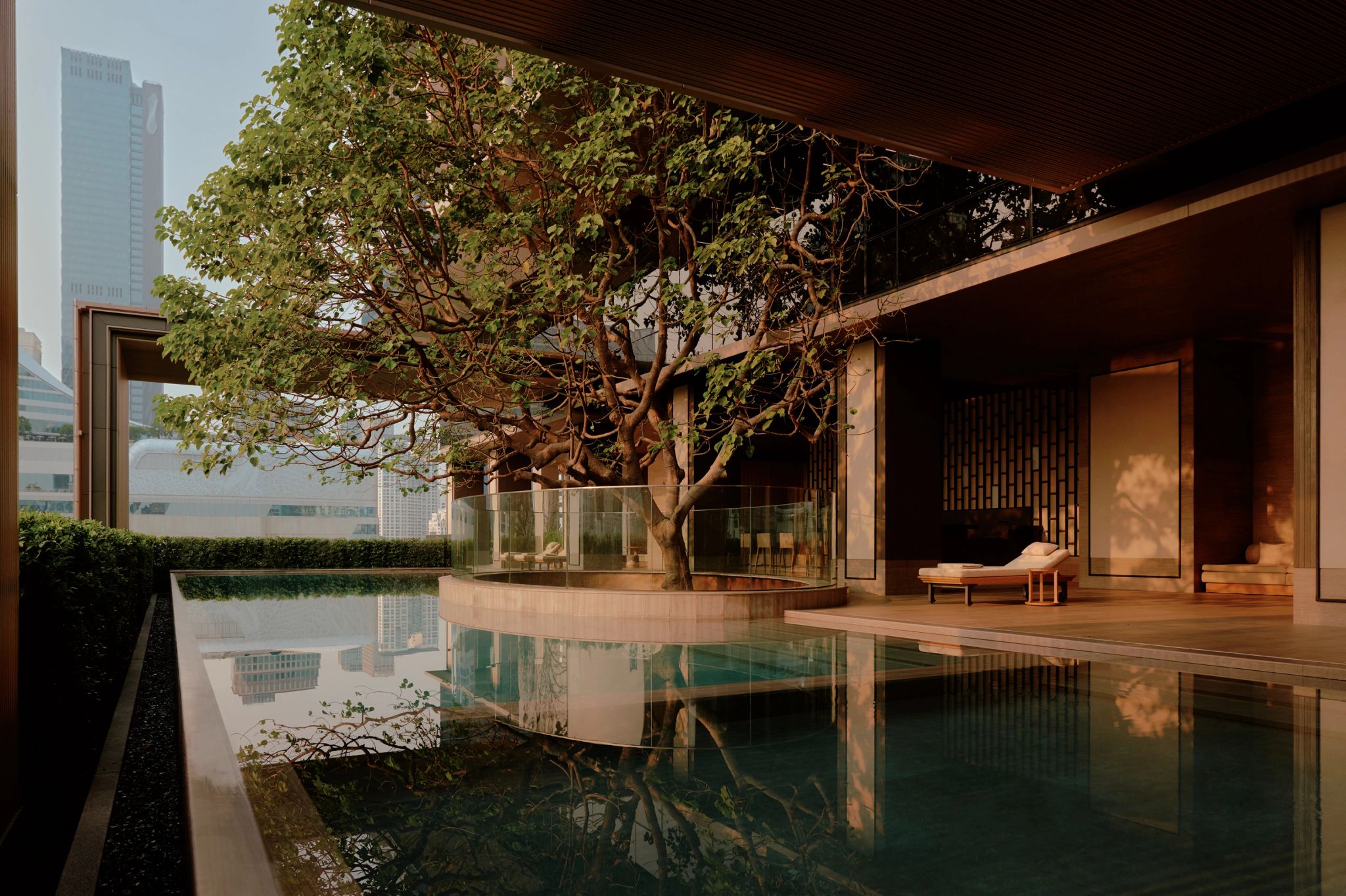 Piscina externa hotel com piscina - piscina borda infinita - piscina externa