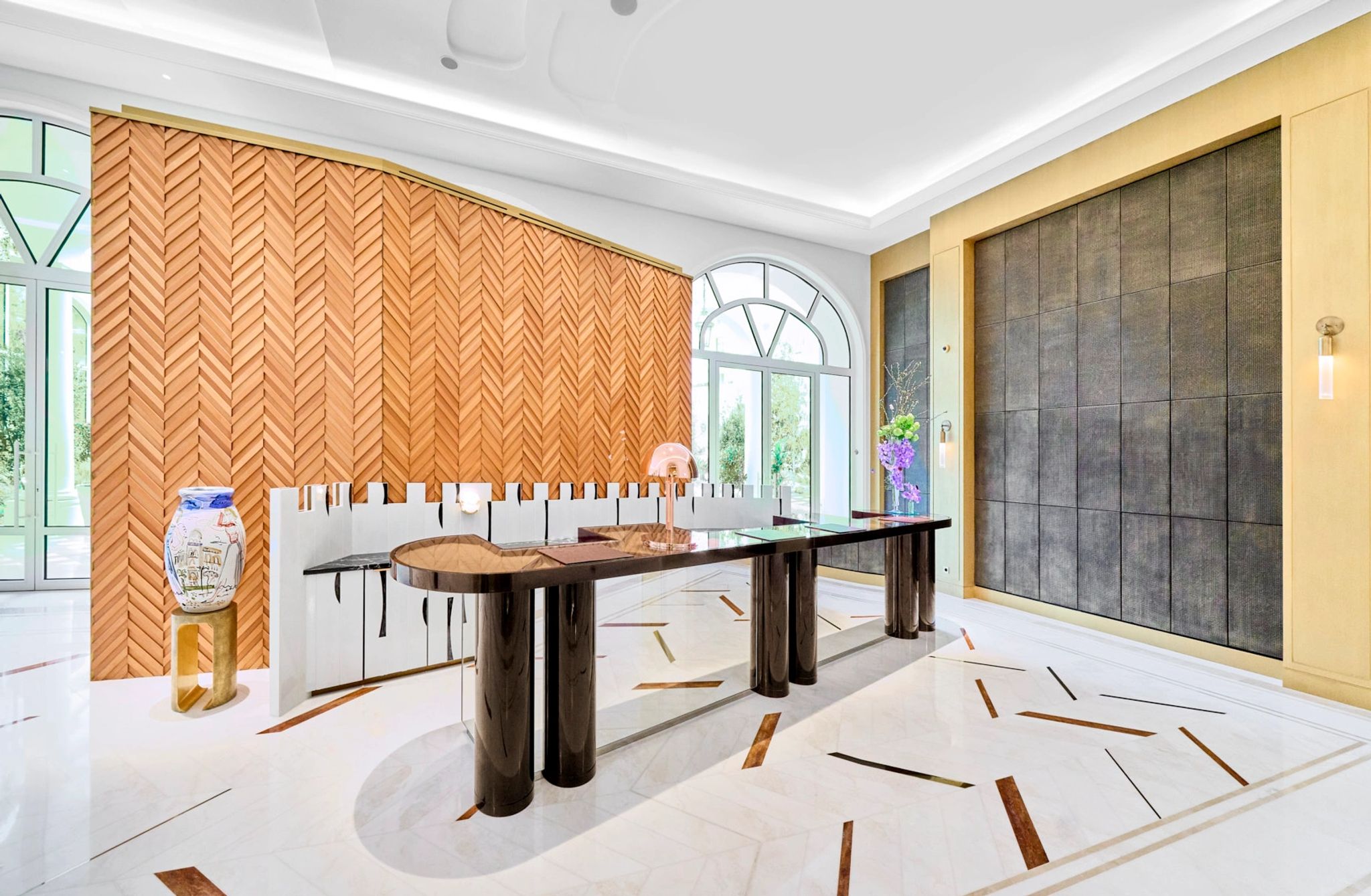 recepçao do hotel - design de luxo - decoraçao moderna
