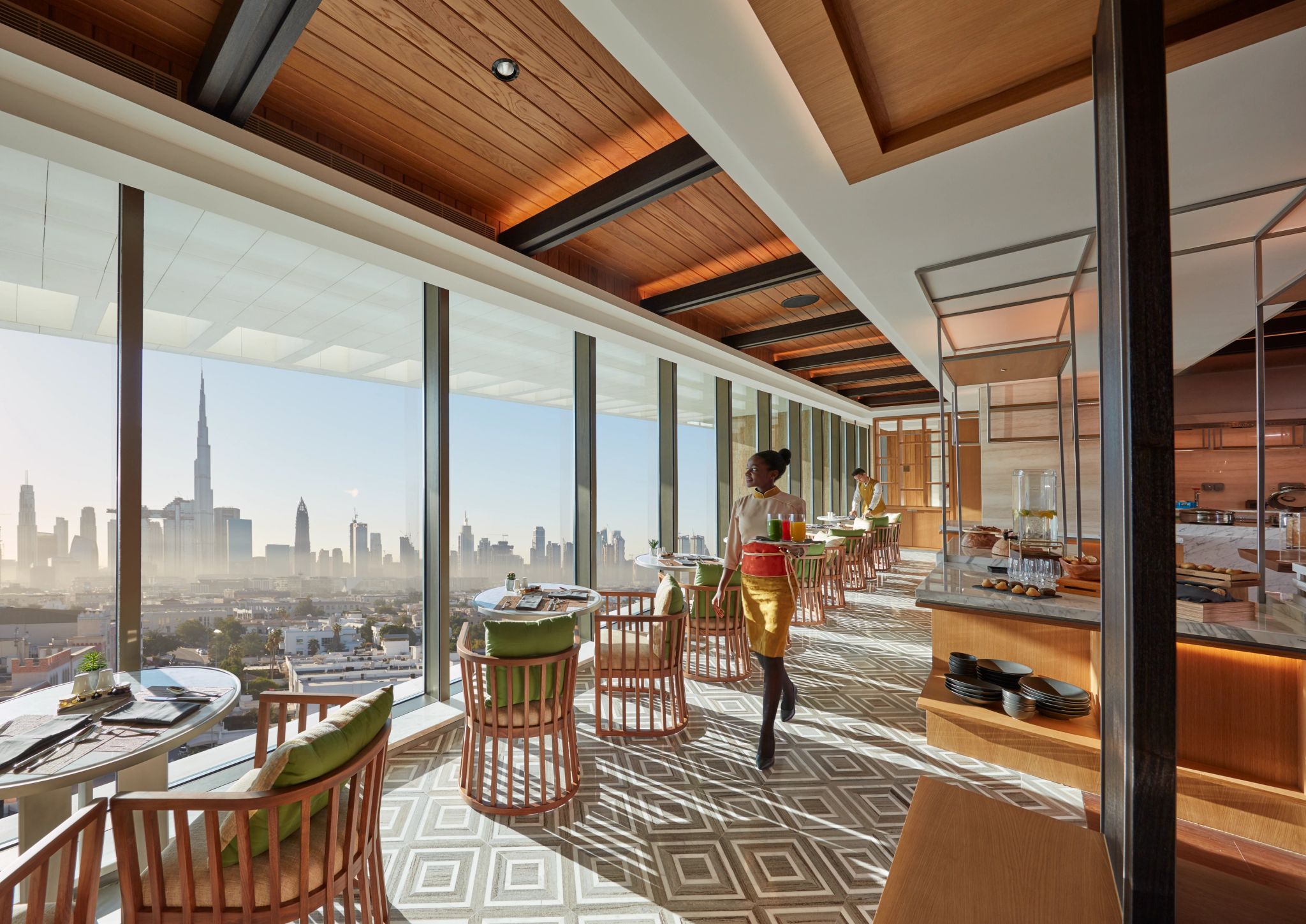 Club Lounge Mandarin Oriental Jumeira, Dubai vista panoramica – mandarin oriental jumeira - lounge vista dubai - area gourmet