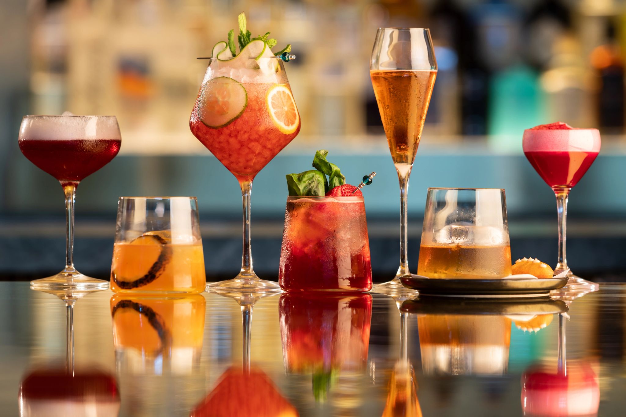 coqueteis artesanais - bebidas alcoolicas - bebidas premium