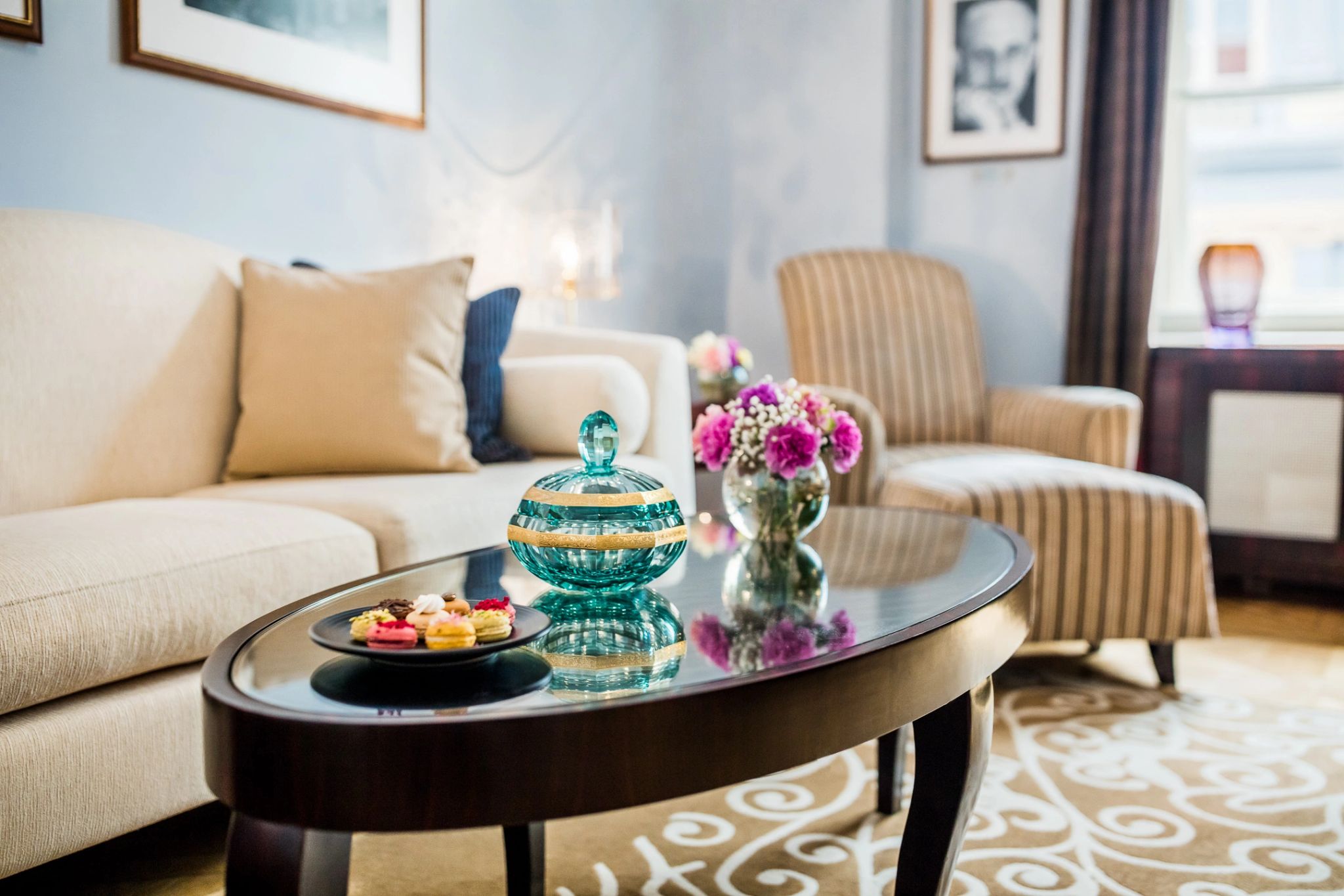 Moser Crystal Suite mesa de centro – area de estar – suite premium