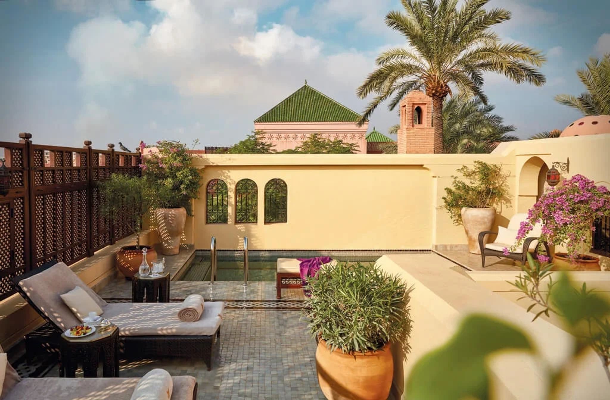 Privilege Riad terraco panoramico riad - terraco privilege marrakech - vista atlas riad
