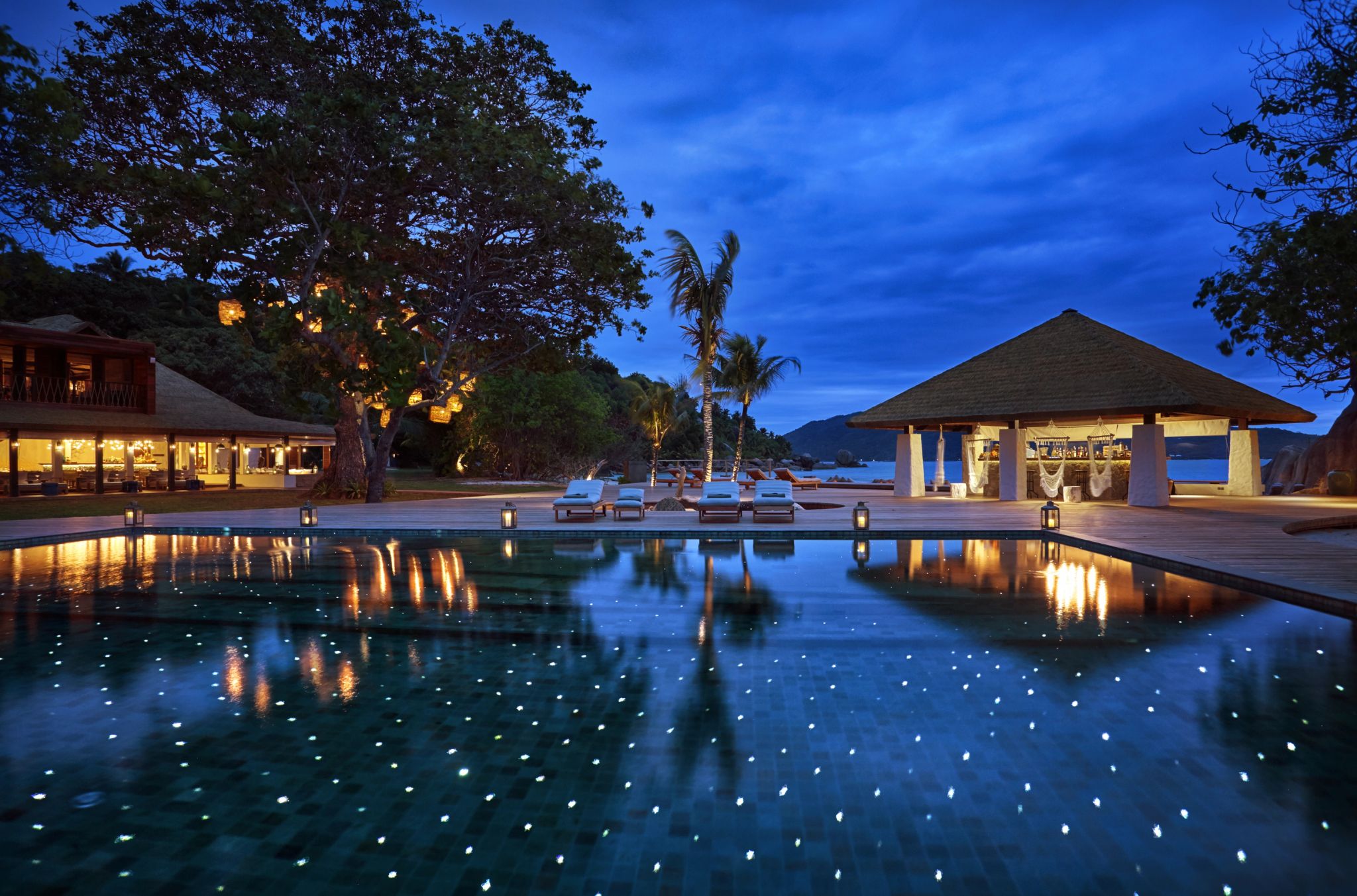 Six Senses Zil Pasyon vila com piscina infinita - acomodacao luxo seychelles - vista oceano indico