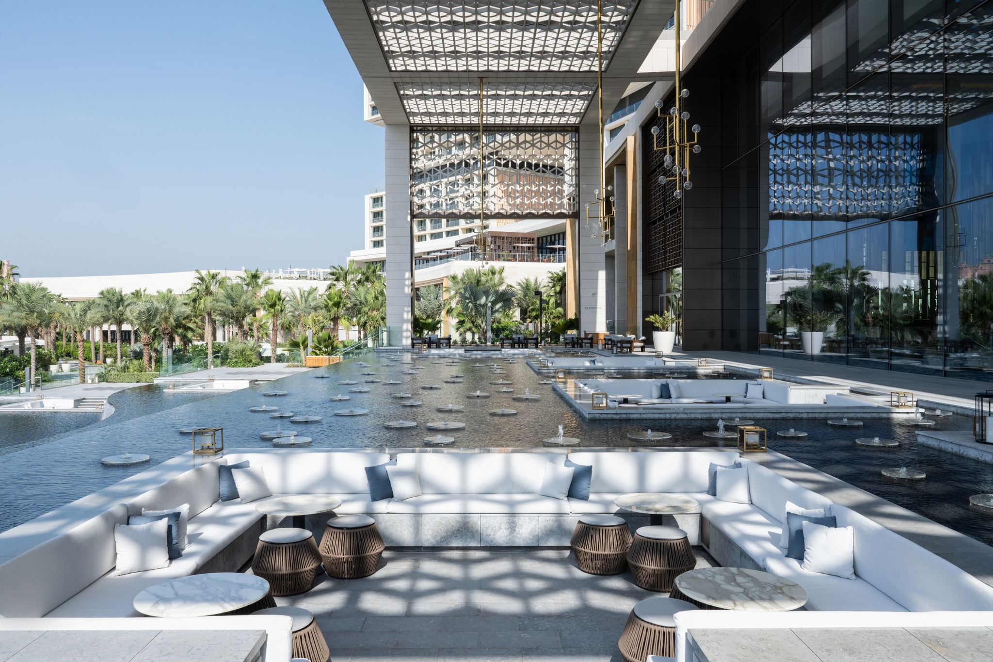 espaço de lazer – arquitetura moderna – decoração do hotel