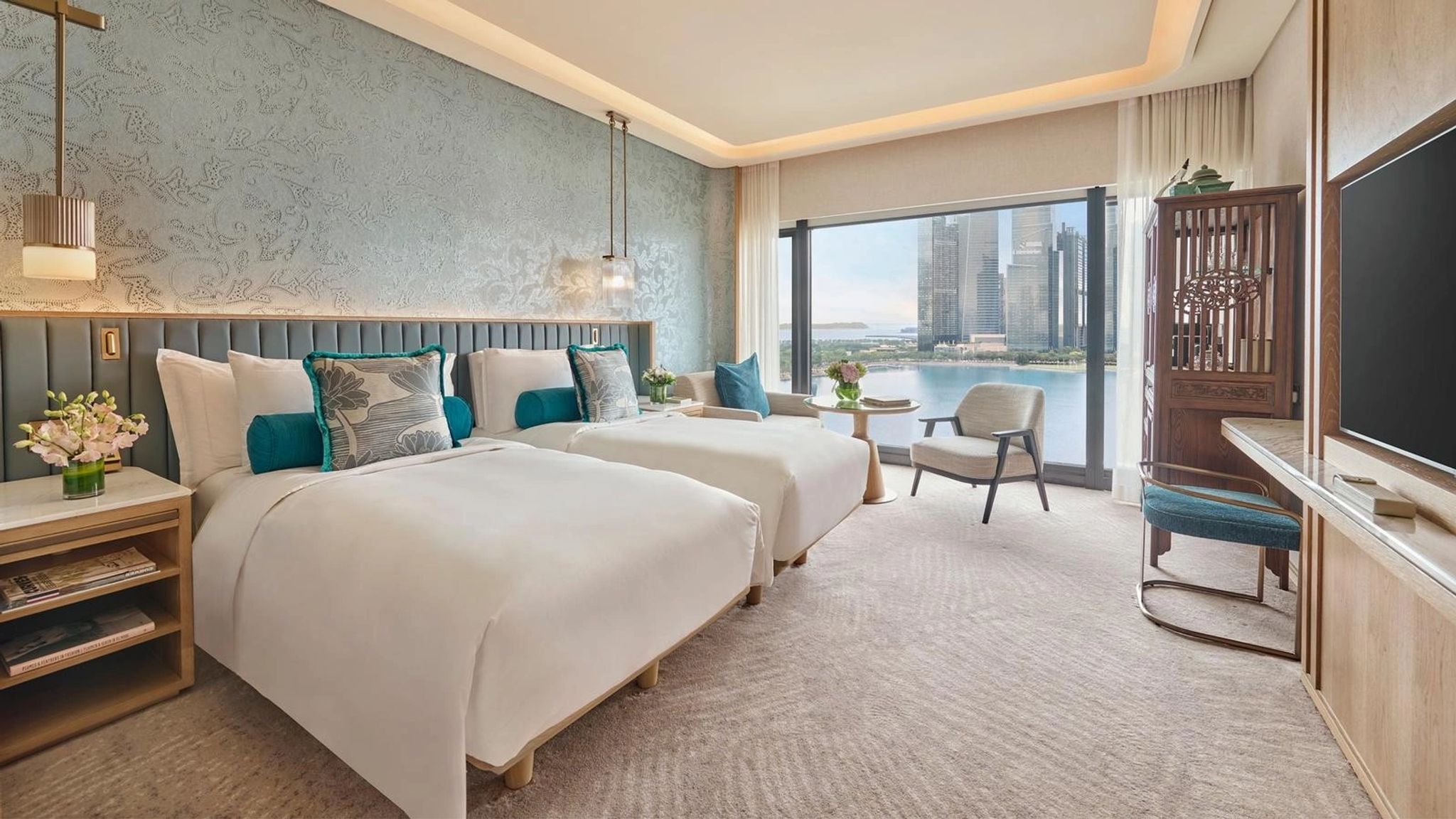 Marina Bay View Twin quarto vista mar - quarto twin - quarto com duas camas