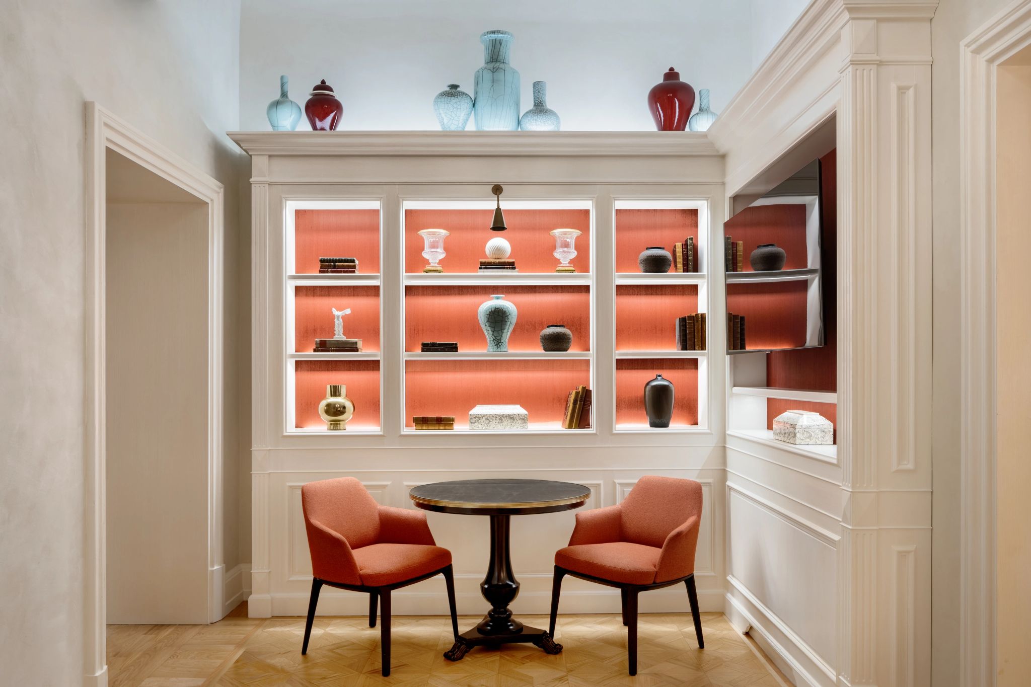 suite com sala - decoraçao de luxo – objetos de decoraçao