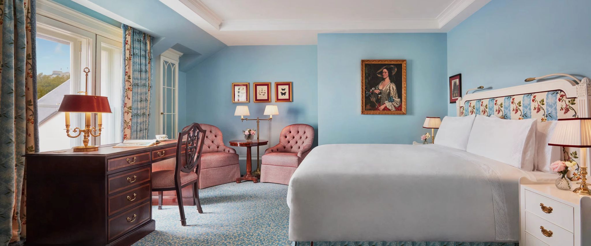 cama queen - quarto executive vista parque - estilo classico