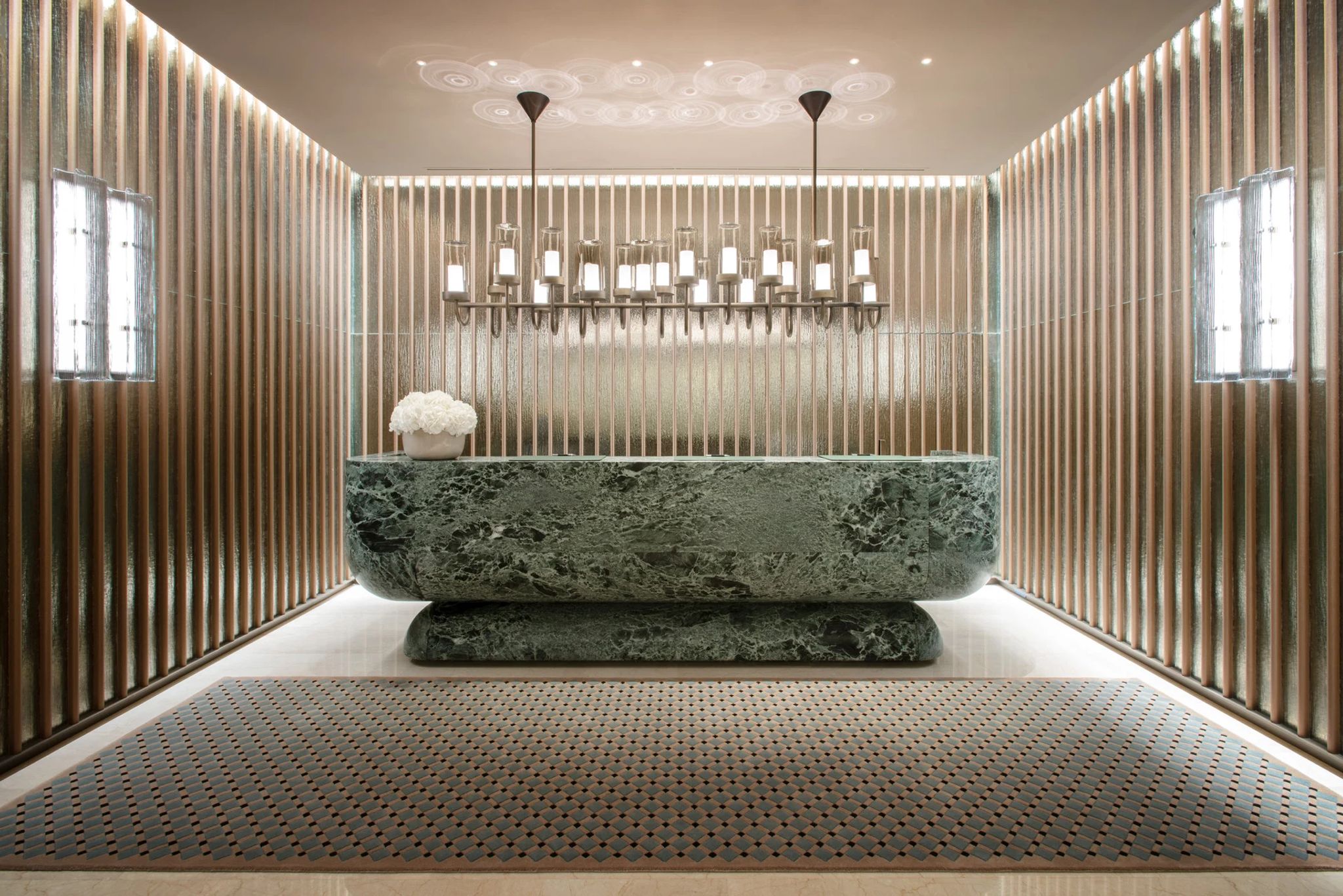 recepçao do hotel - lobby de luxo - entrada four seasons milano