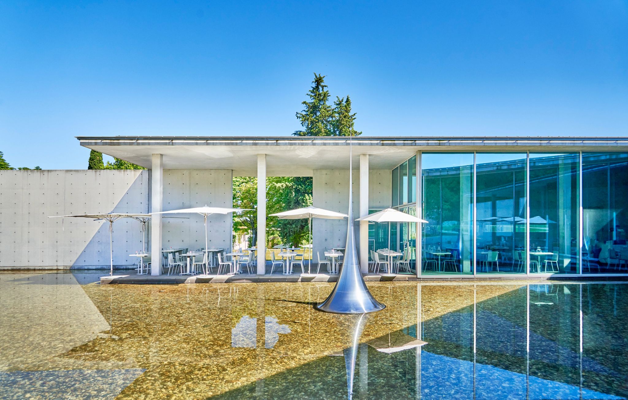 Restaurante Tadao Ando restaurante com terraço - area externa restaurante – restaurante moderno