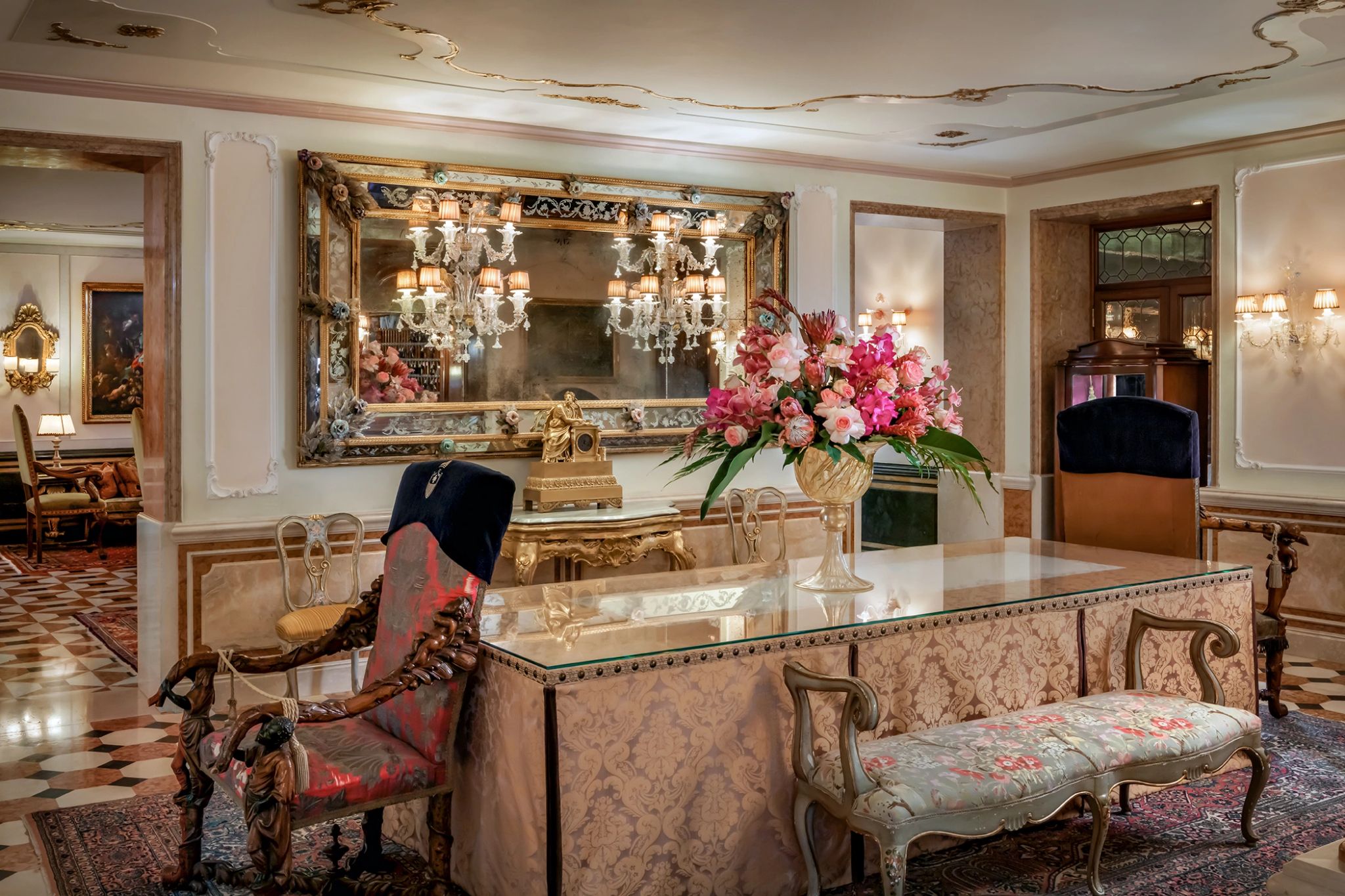 interior do hotel gritti palace - colecao luxury collection - charme historico