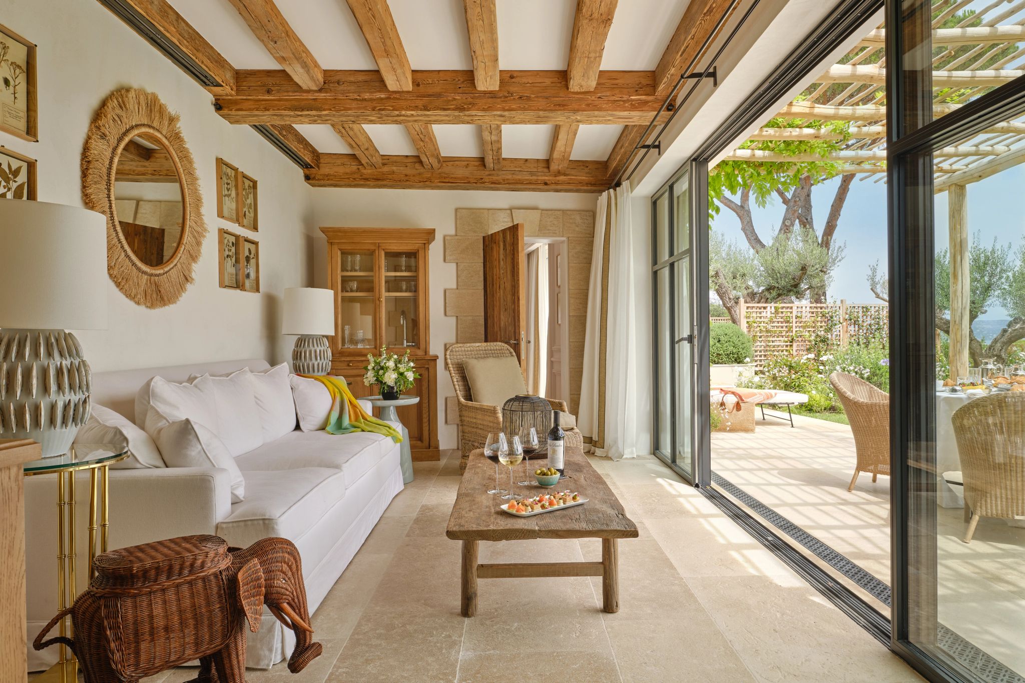 Suite Louise area de estar – design rustico - terraço suite