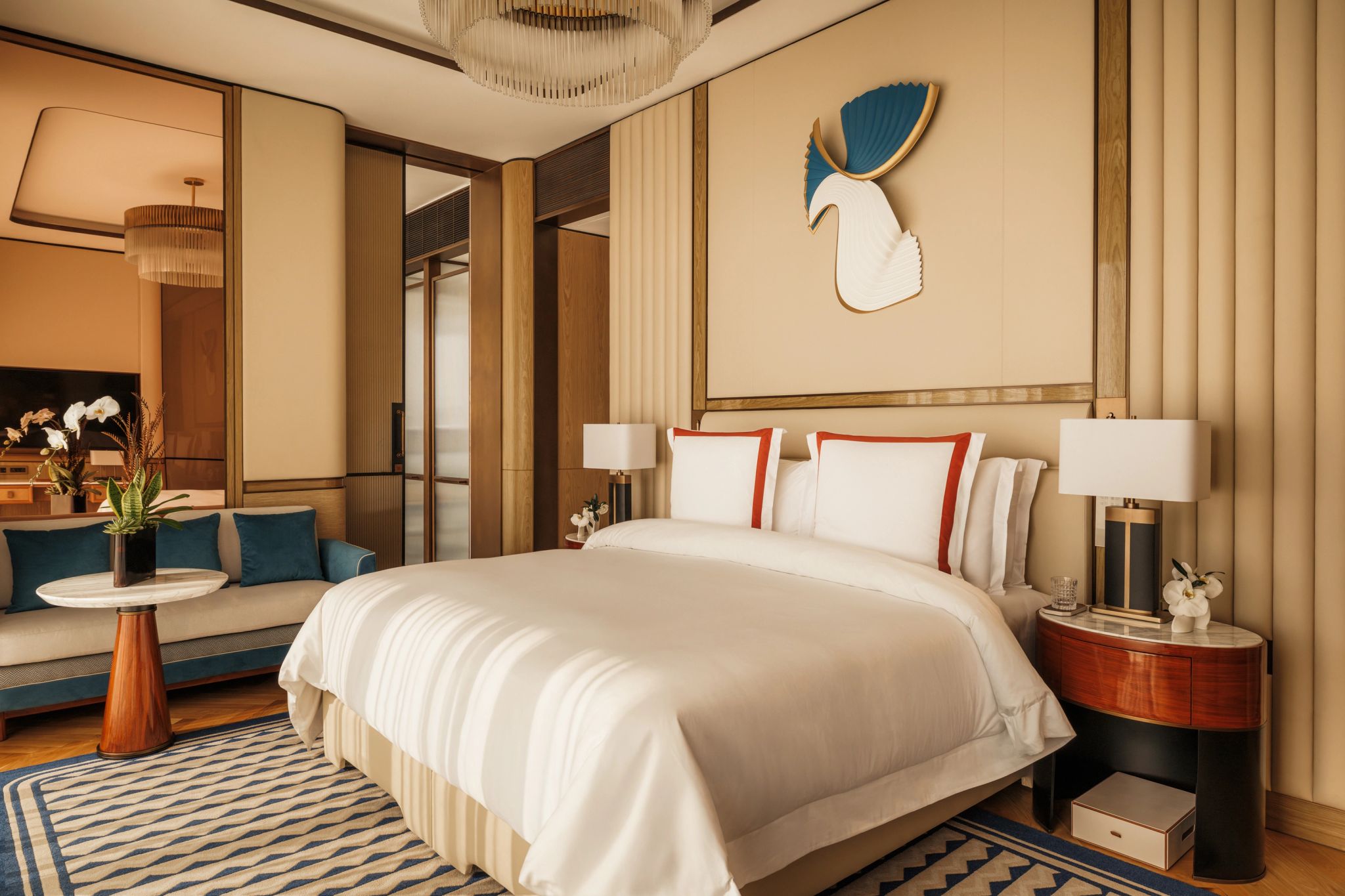 cama king-size - suite de casal - decoracao do hotel