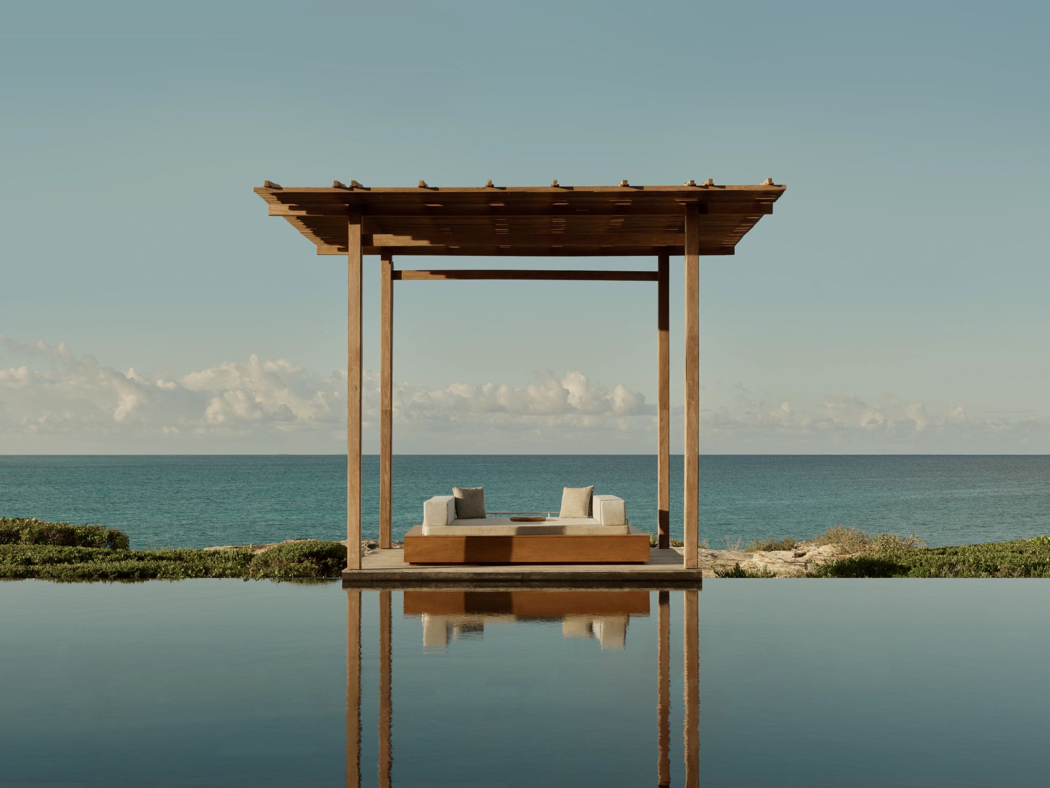 Piscina Amanyara  piscina ao ar livre – piscina vista mar – area de lazer