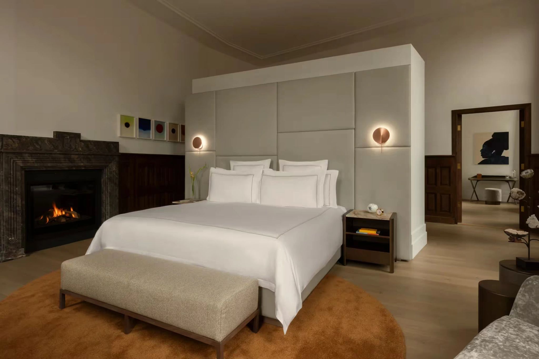 cama king - design neoclassico - quarto terreo
