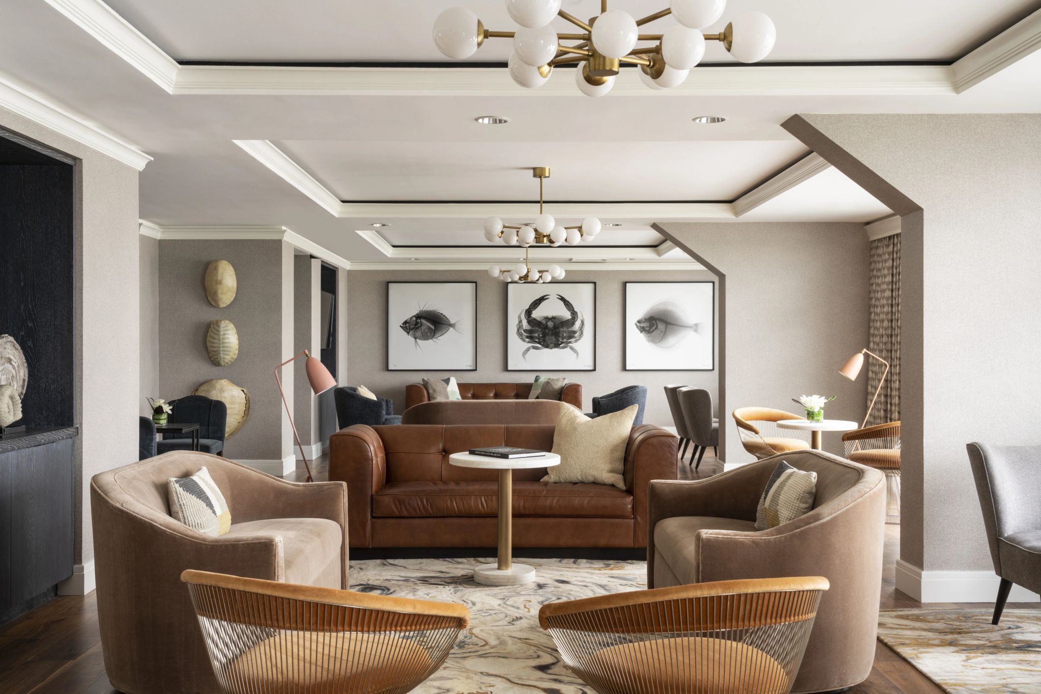 sala de estar - sala moderna - lounge de hotel