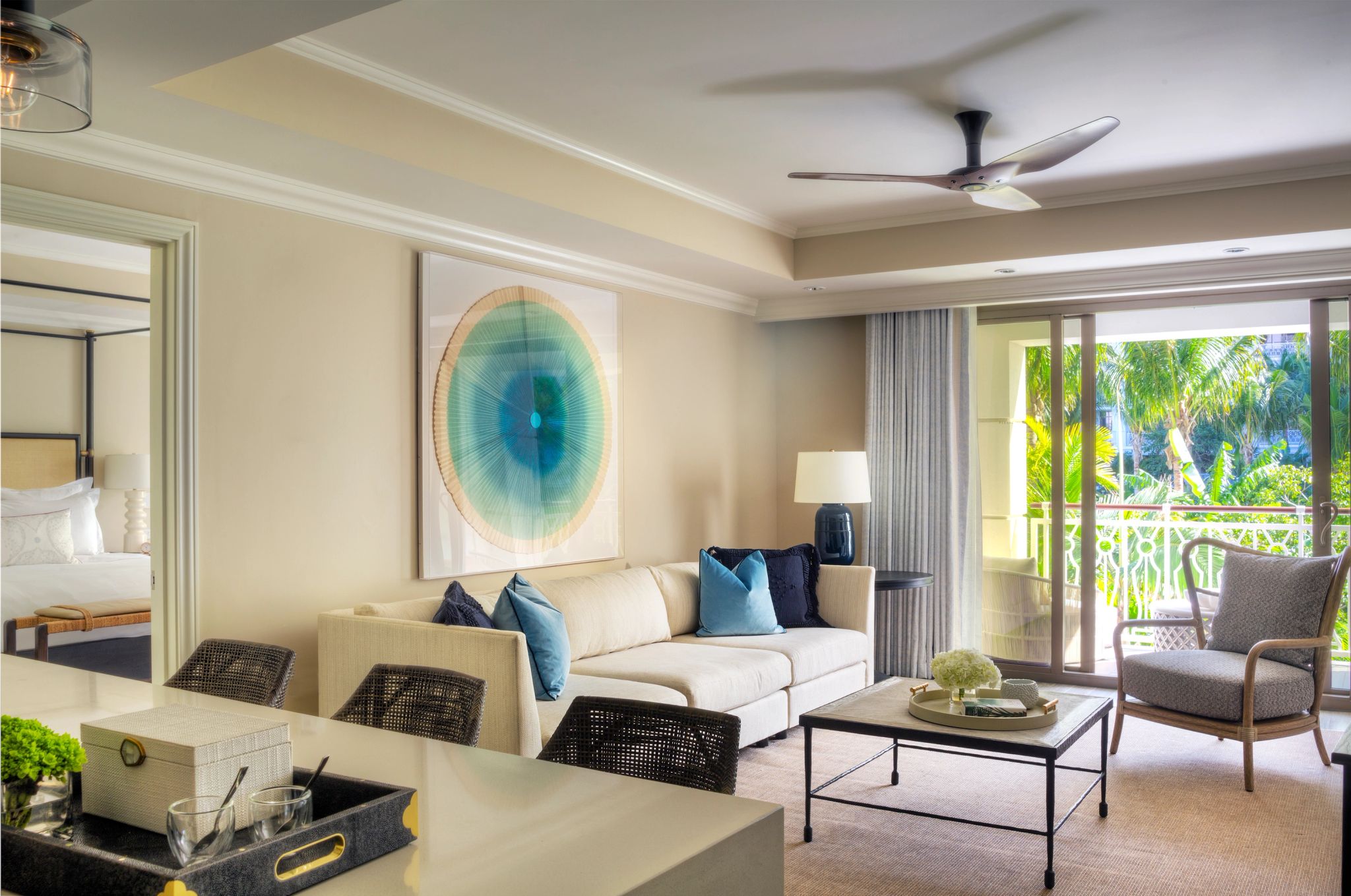 sala de estar – suite com sala - decoraçao moderna - suite com varanda