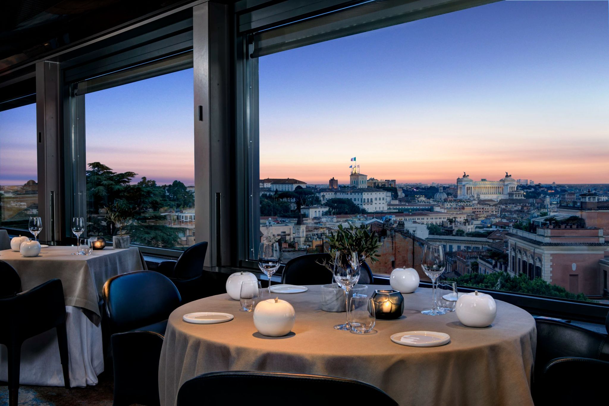 la terraza restaurante - jantar em roma -  alta gastronomia - pratos italianos