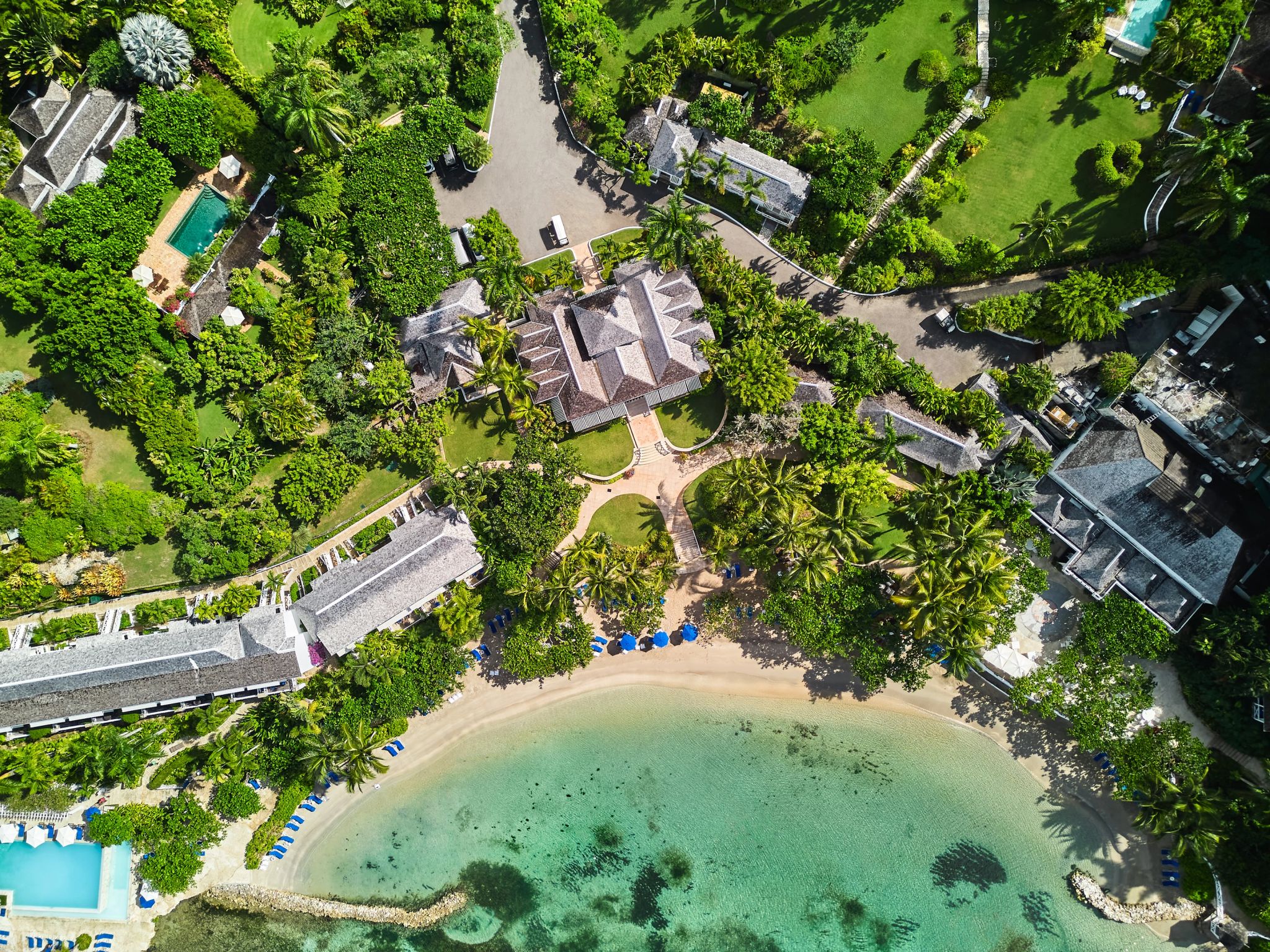 Vista Aérea do Hotel  onde se hospedar na jamaica – hotel 5 estrelas – hotel na praia