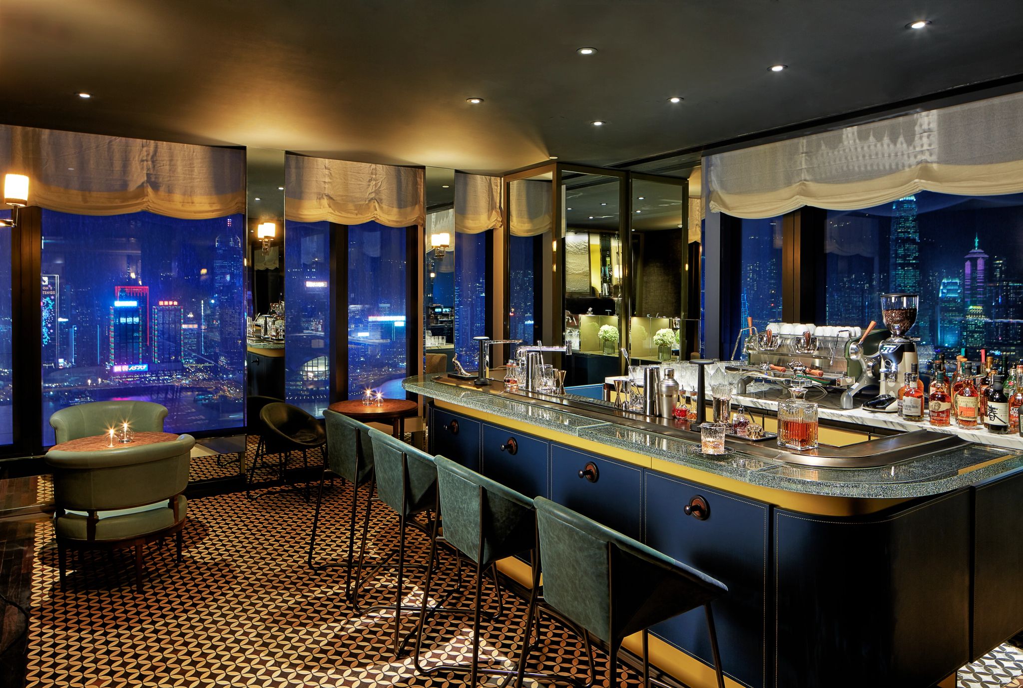 Manor Club bar – bar de luxo – vista cidade