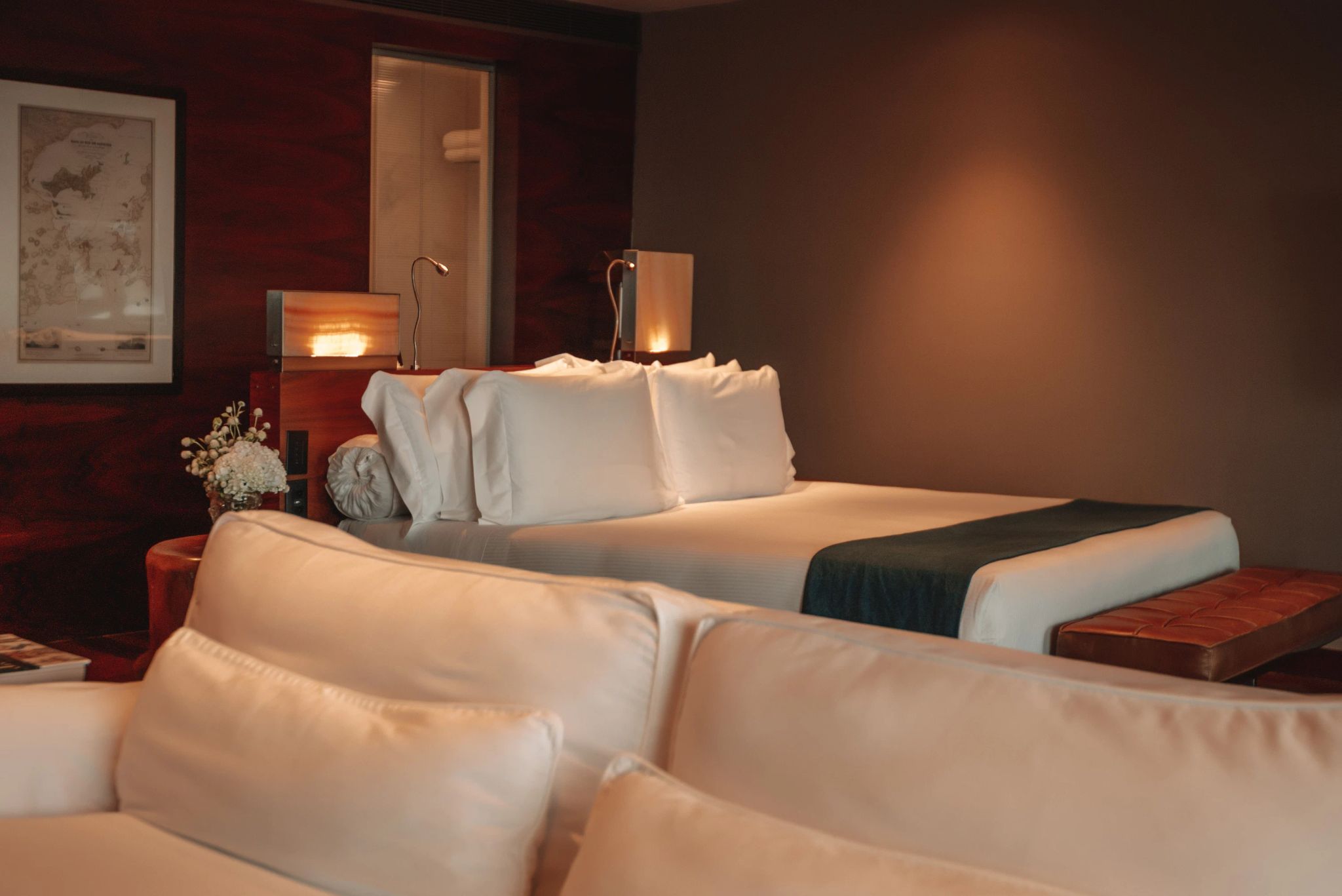 quarto confortavel de hotel -fasano rio de janeiro