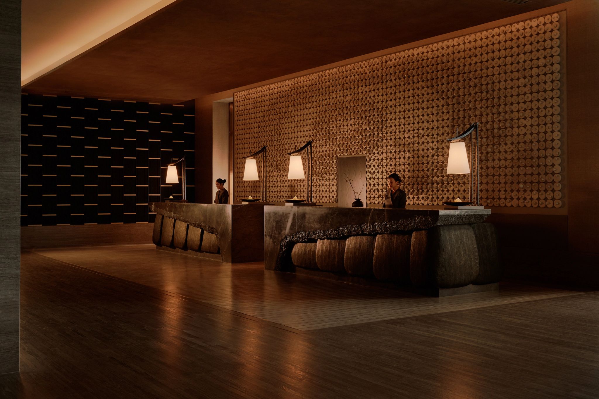 Recepção do hotel recepçao hotel - atendimento concierge - design moderno