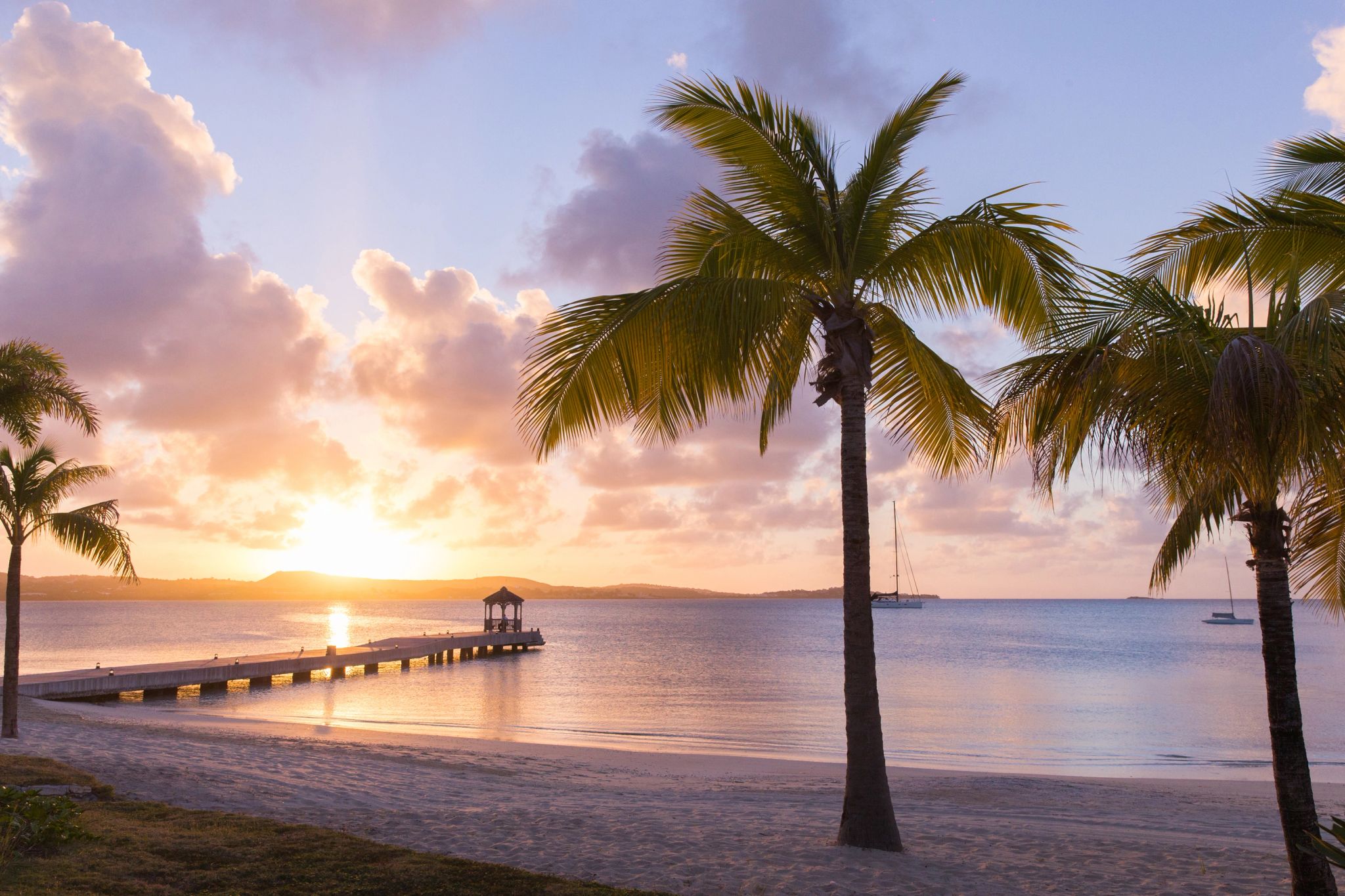 por do sol – praia privativa – vista mar - praia paradisiaca - praias do caribe