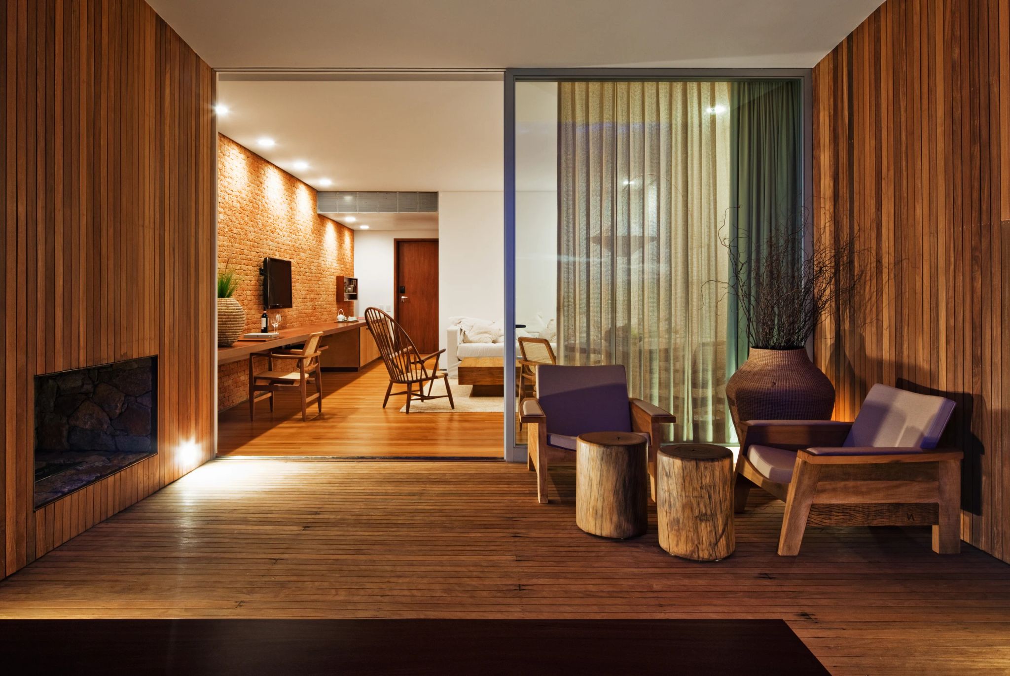 sala aconchegante - suite de hotel - suite duplex