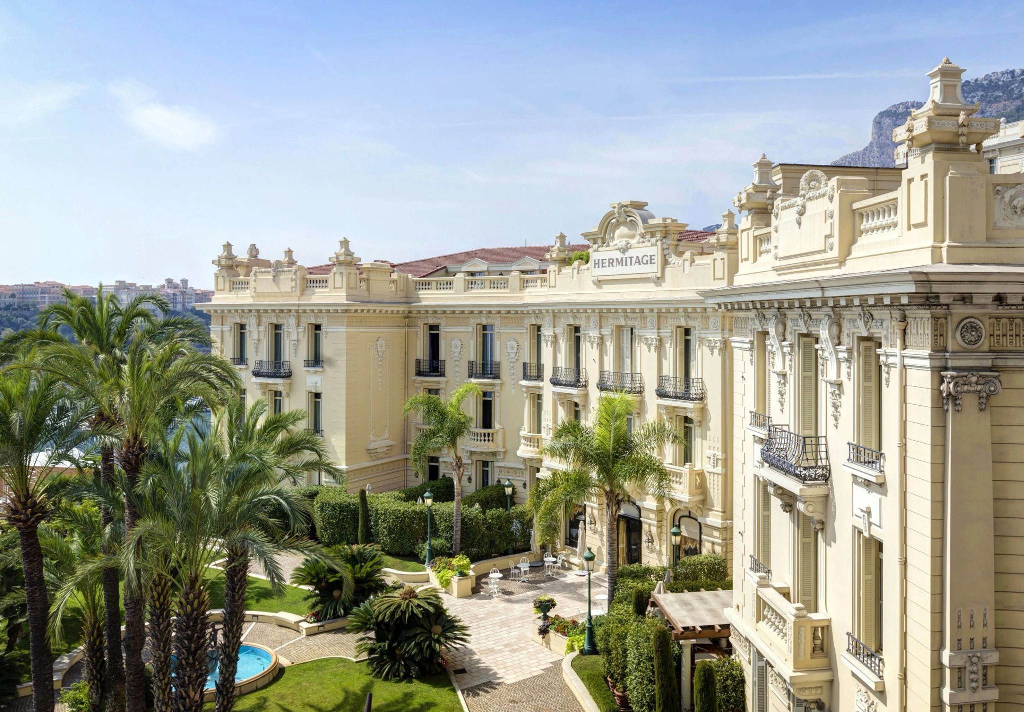 Hôtel Hermitage Monte-Carlo fachada belle epoque - exterior do hotel - palacio historico monaco