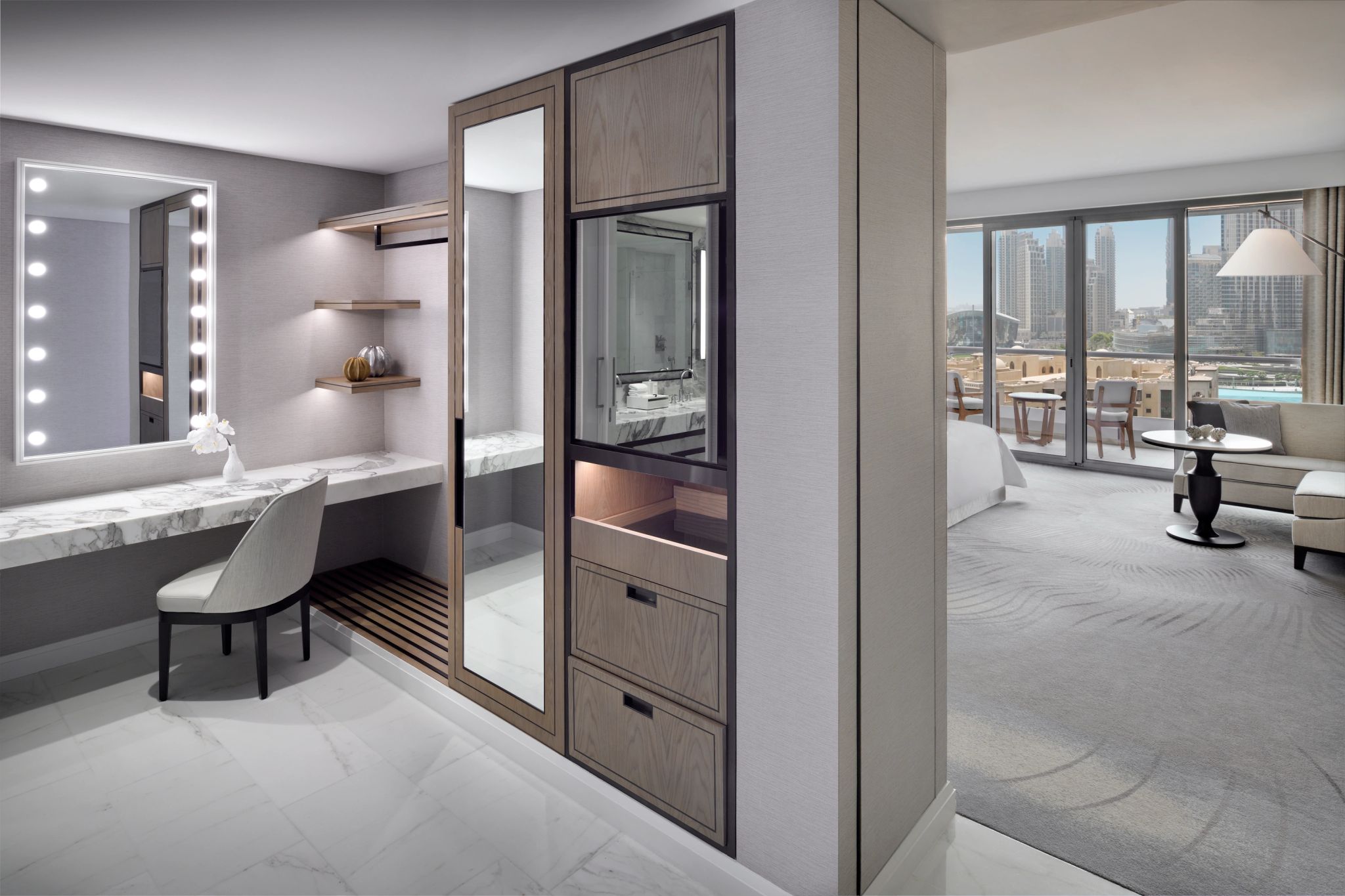 Club quarto com closet - closet grande - quarto com penteadeira