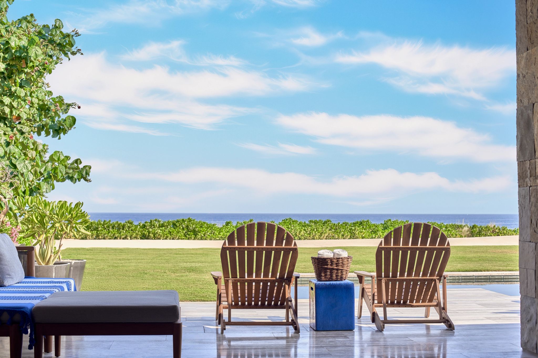 Zadun Two Bedroom Suite Beachfront Terrace terraço privativo - area de lazer - suite bem estar - terraço vista mar - vista mar