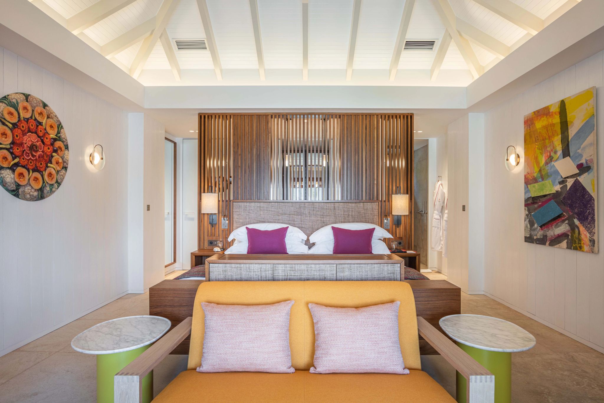 Beach - Jeanne Le Menn quarto luxuoso – arquitetura de luxo – quarto eden rock