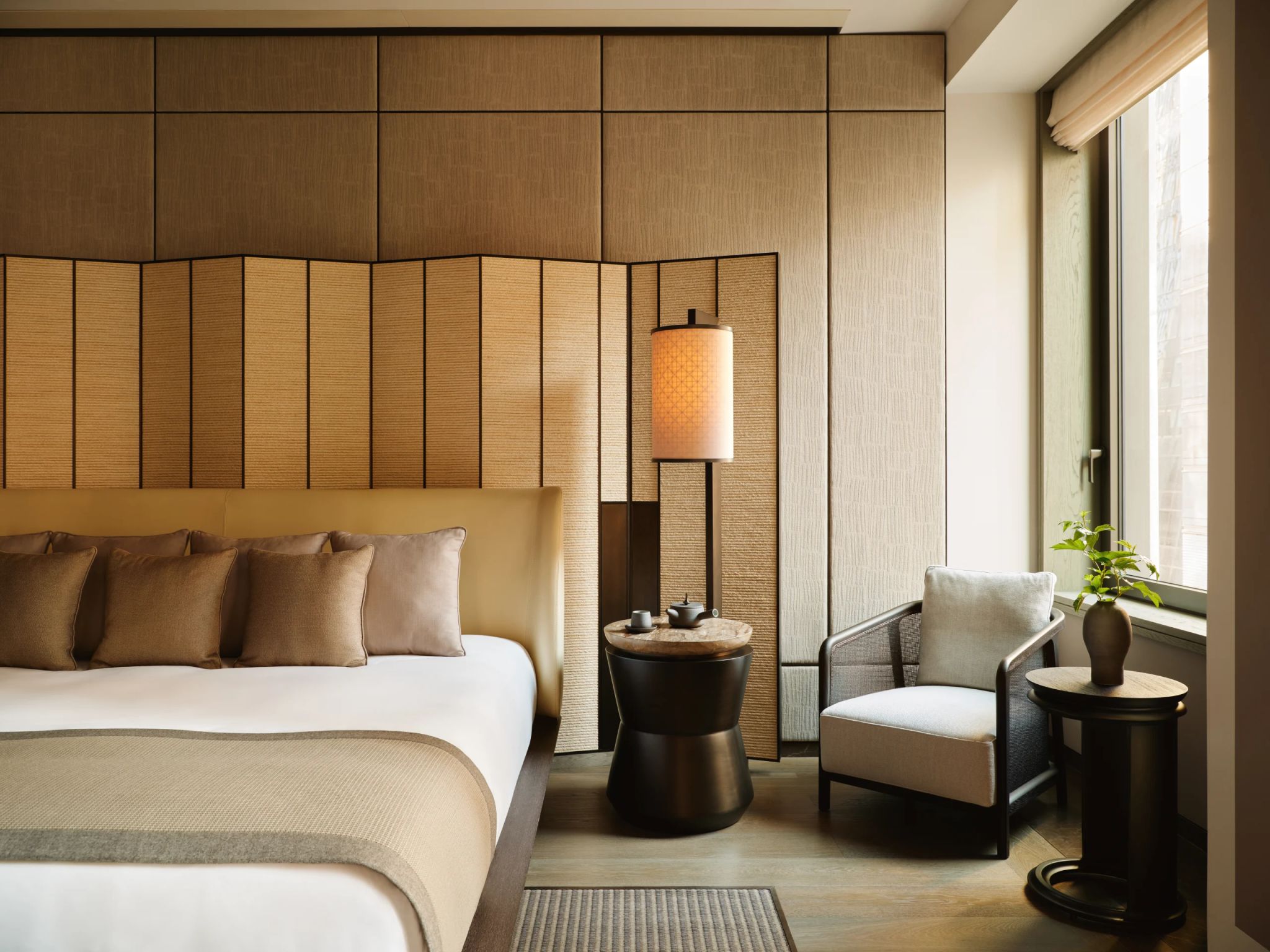 cama king-size - suite do aman -suite com vista