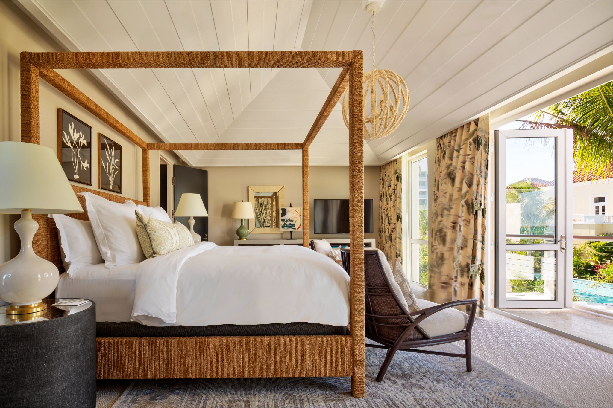 suite ampla - decoraçao tropical – suite com varanda - varanda privativa - suite casal