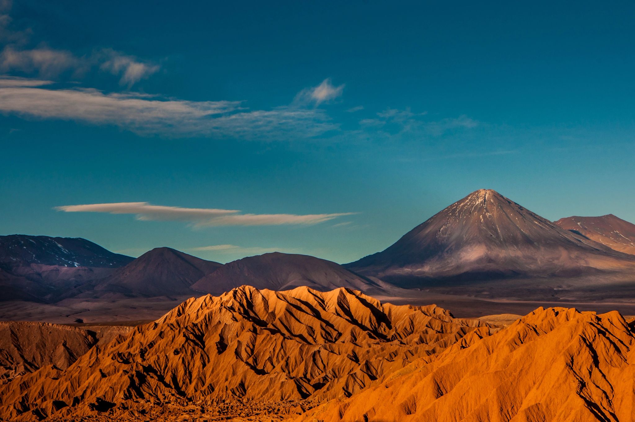 Deserto do Atacama vista deserto do atacama - natureza - paisagem natural
