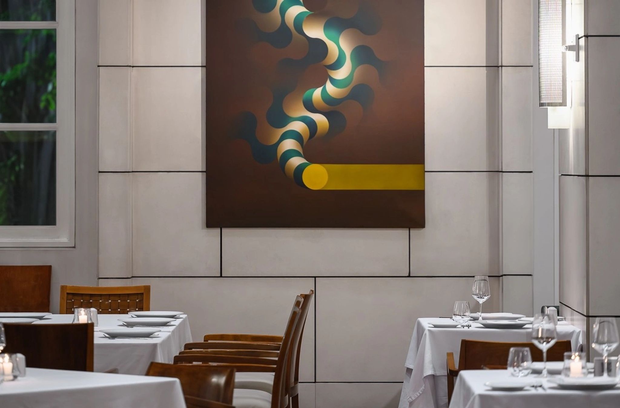 Restaurante Bistro M restaurante gourmet - obras de arte - cozinha tradicional