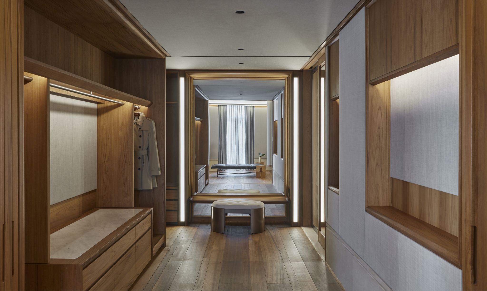 suite com closet – closet moderno – decoração moderna