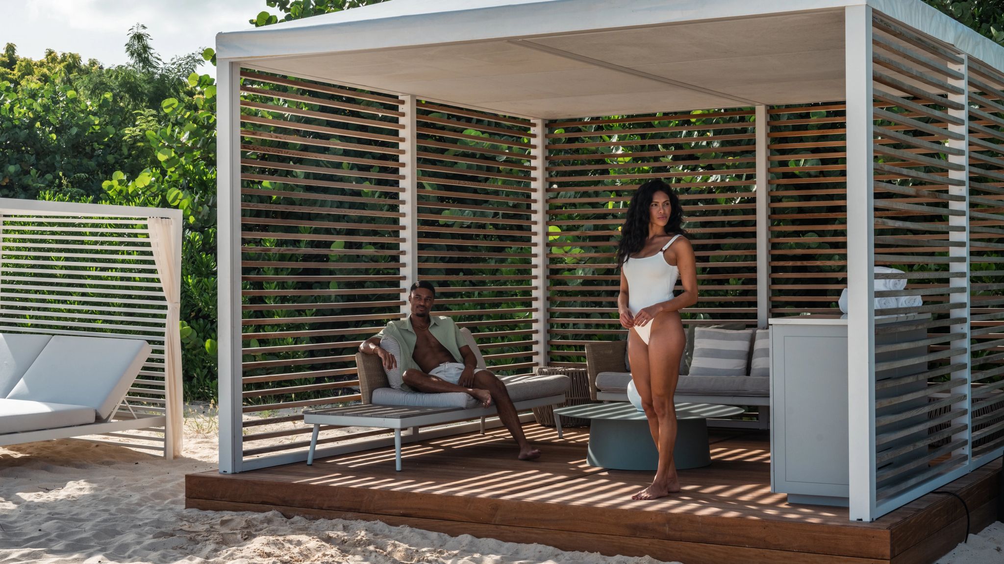 Cabanas na praia do resort cabana privativa - praia do resort - praias do caribe