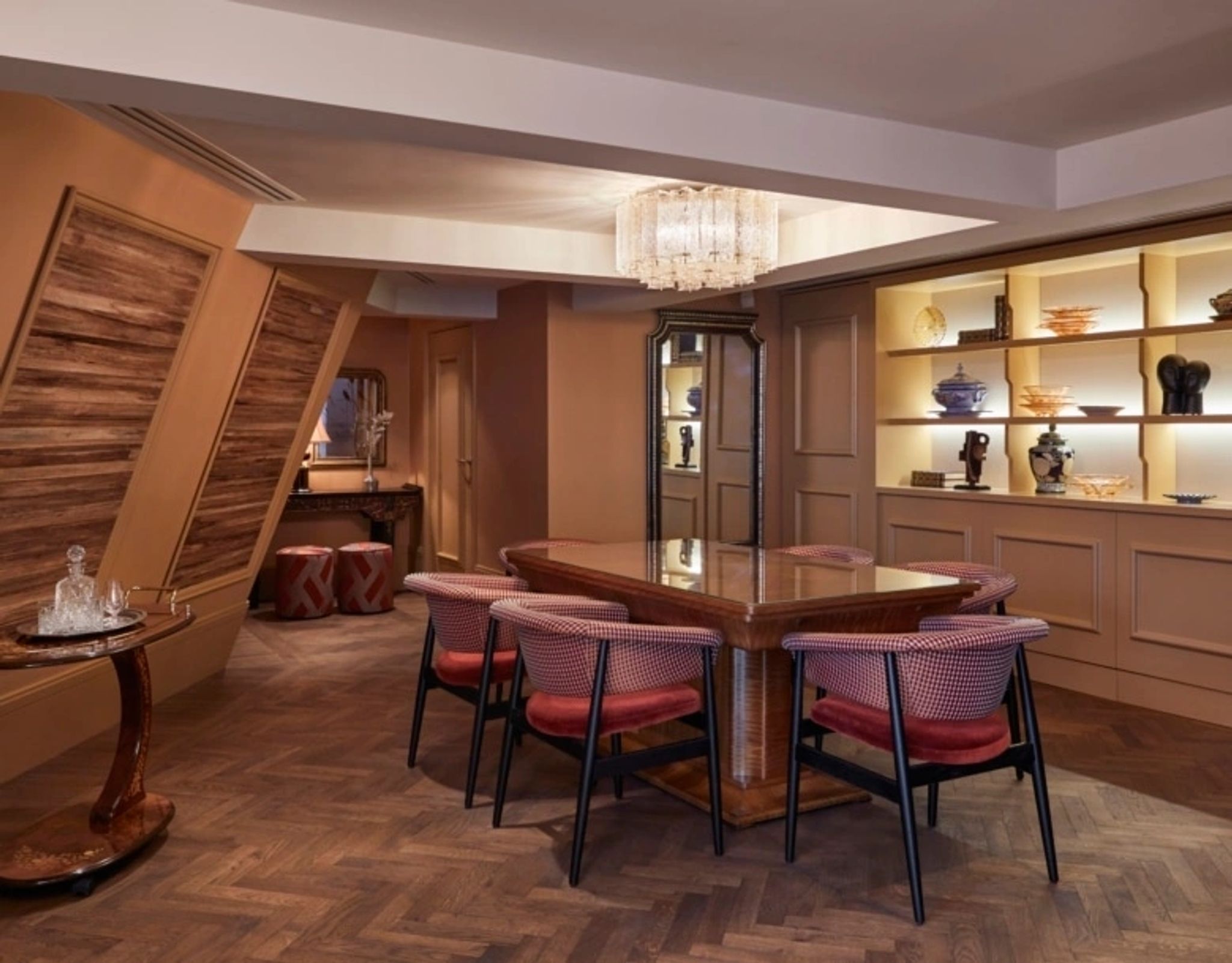 mesa de jantar – suíte com área gourmet – decoração de luxo