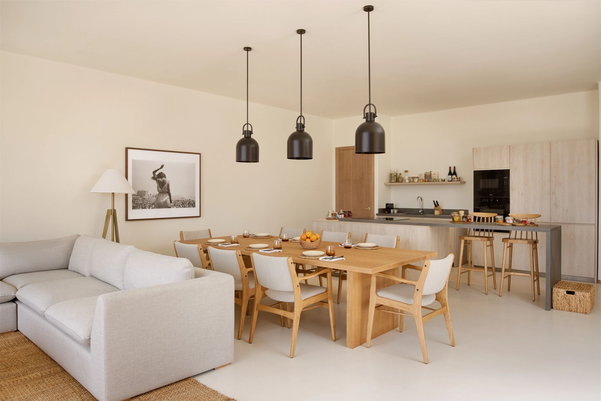 Three Bedroom Residence sala de estar - mesa de jantar - residencia de luxo