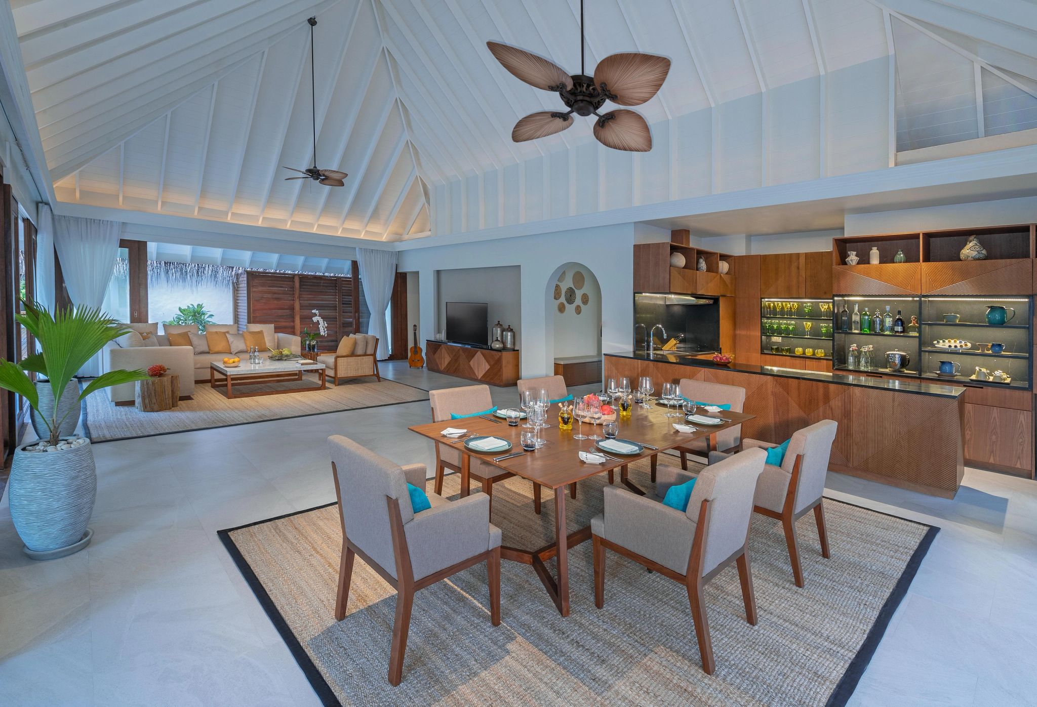 Three Bedroom Beach Pool Residence sala de jantar - area gourmet - jantar em familia