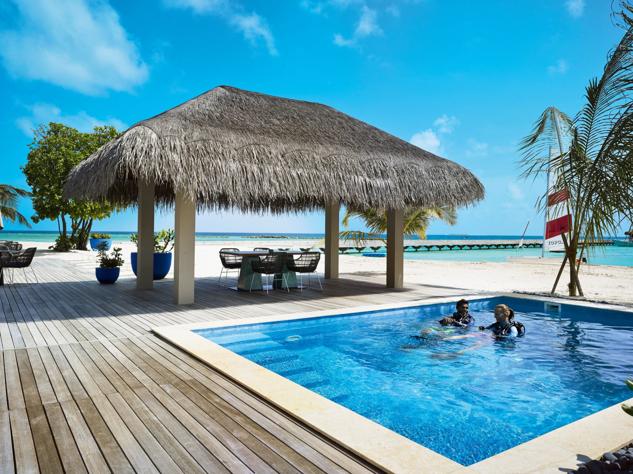 aula de mergulho – resort com esportes – praia paradisiaca