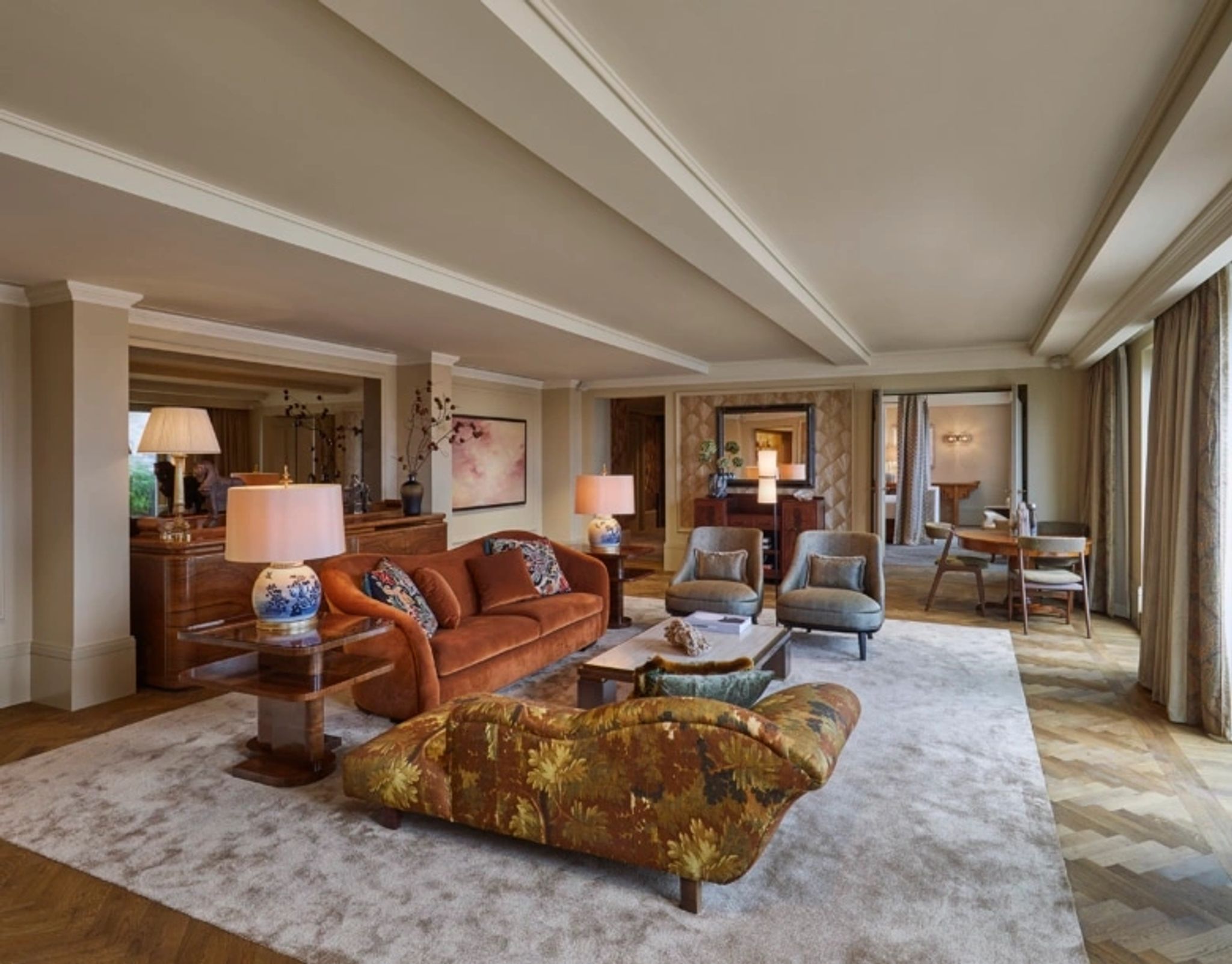 sala da suíte - decoração do hotel - suíte 5 estrelas