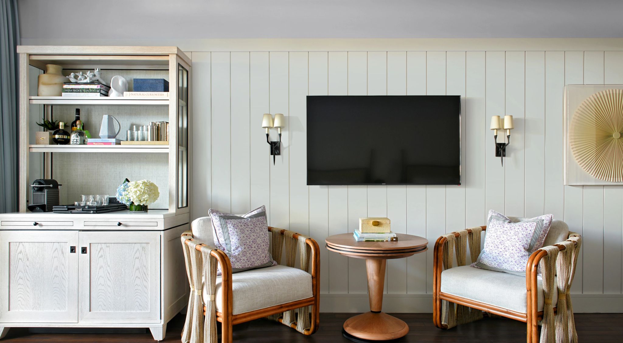 quarto com sala – sala de estar - decoraçao de luxo - amenidades modernas