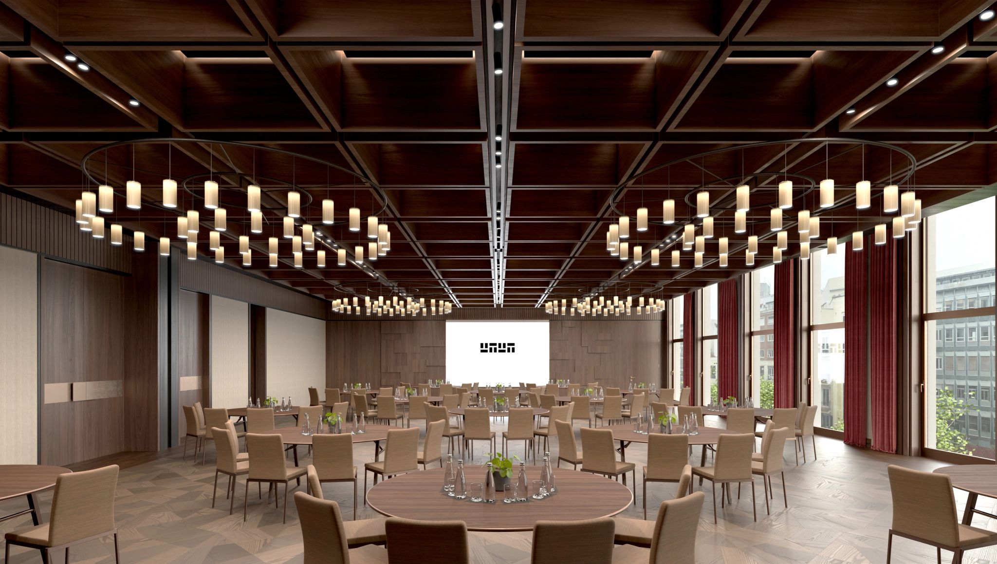 Sala de evento hotel com evento - espaço para evento – sala de evento